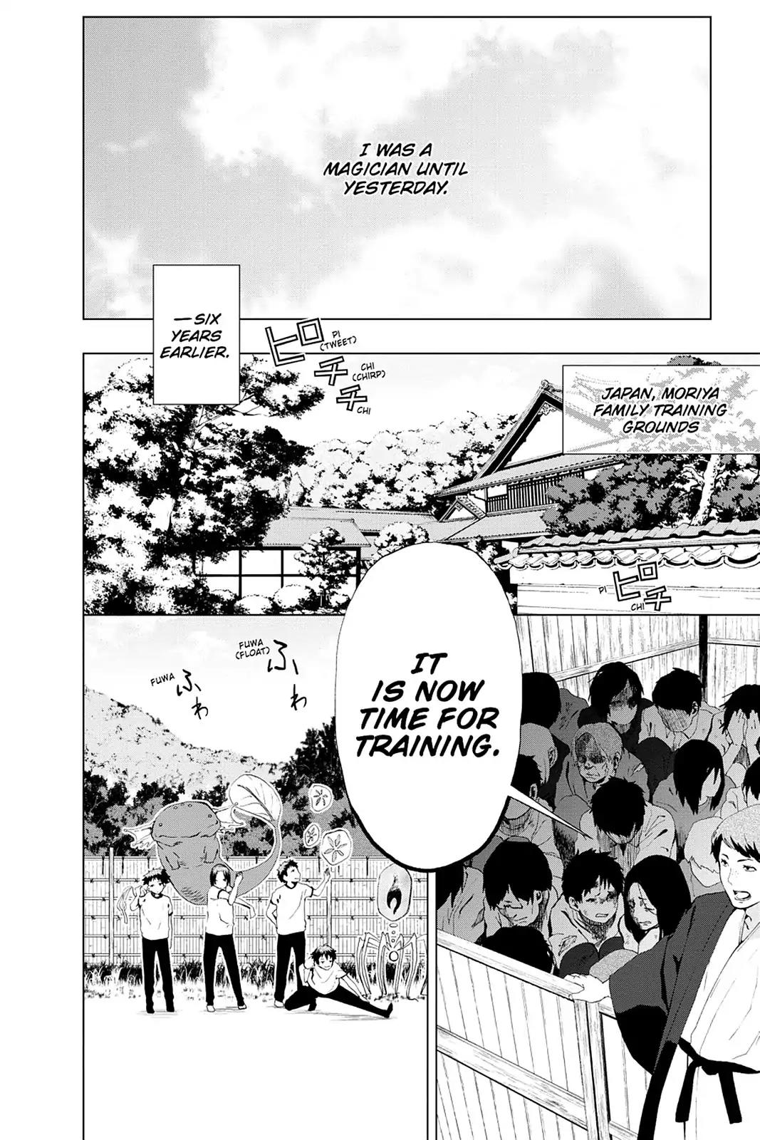Mahou Tsukai no Deshi ga Warau Toki. Chapter 2 page 4 - Chapter 2: Ritsu Moriya 1