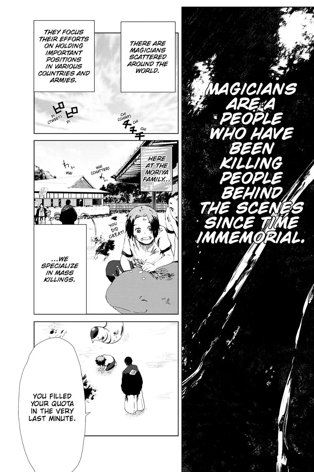 Mahou Tsukai no Deshi ga Warau Toki. Chapter 2 page 8 - Chapter 2: Ritsu Moriya 1