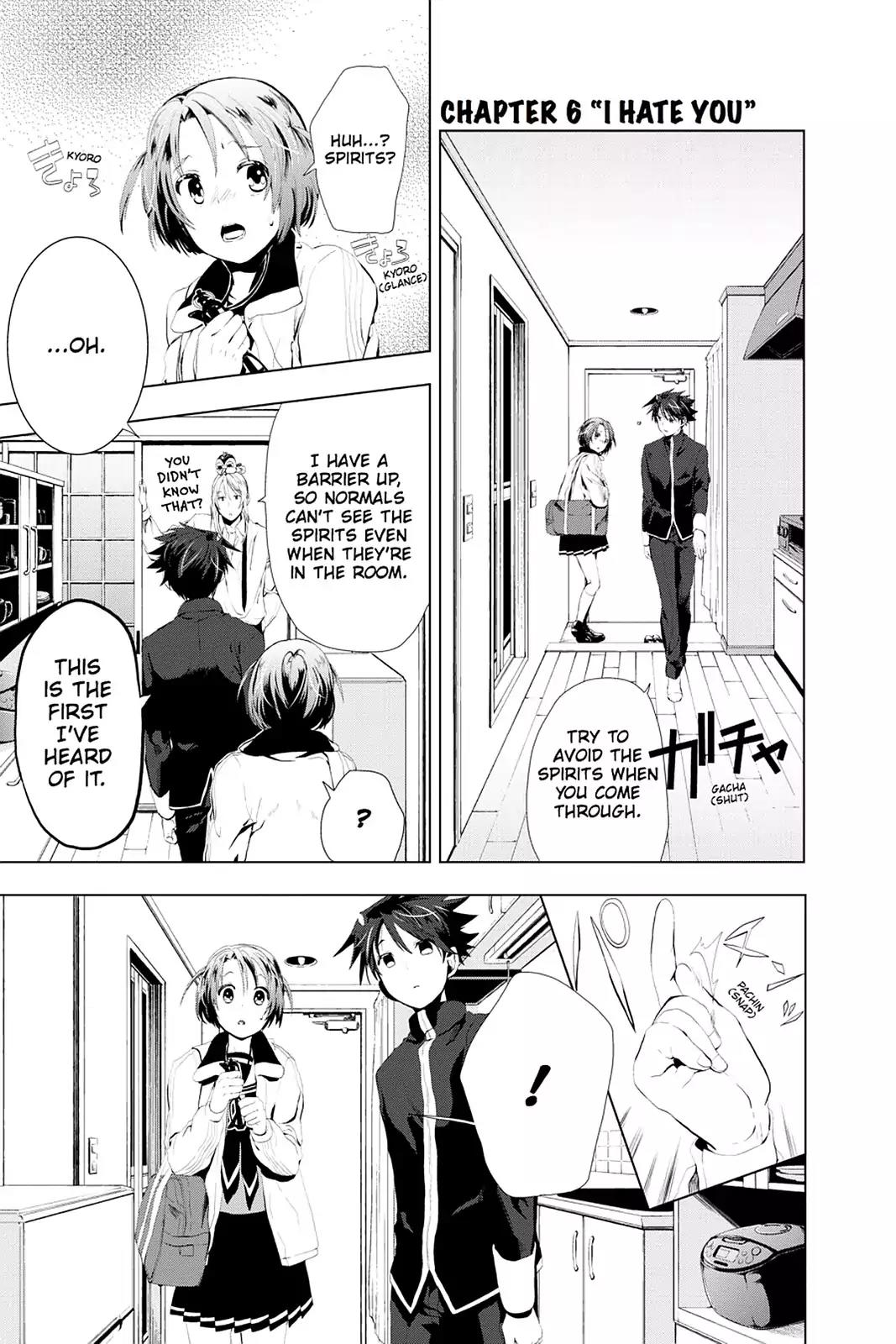 Mahou Tsukai no Deshi ga Warau Toki. Chapter 6 page 1 - Chapter 6: I Hate You