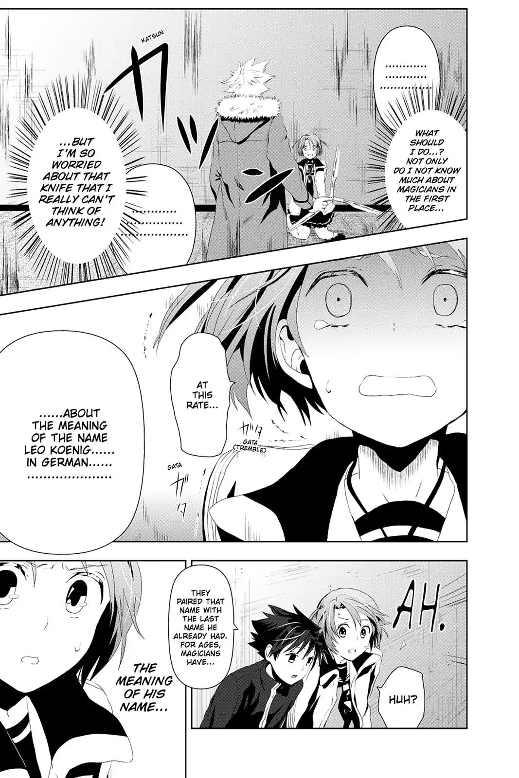 Mahou Tsukai no Deshi ga Warau Toki. Chapter 9 page 21 - Chapter 9: Leo Keonig