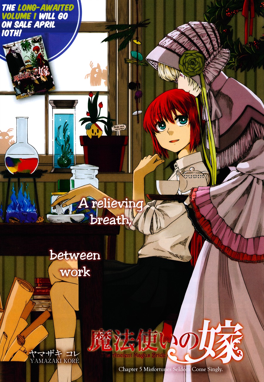 Mahou Tsukai no Yome Chapter 5 page 3 - Chapter 5 : Misfortunes Seldom Come Singly