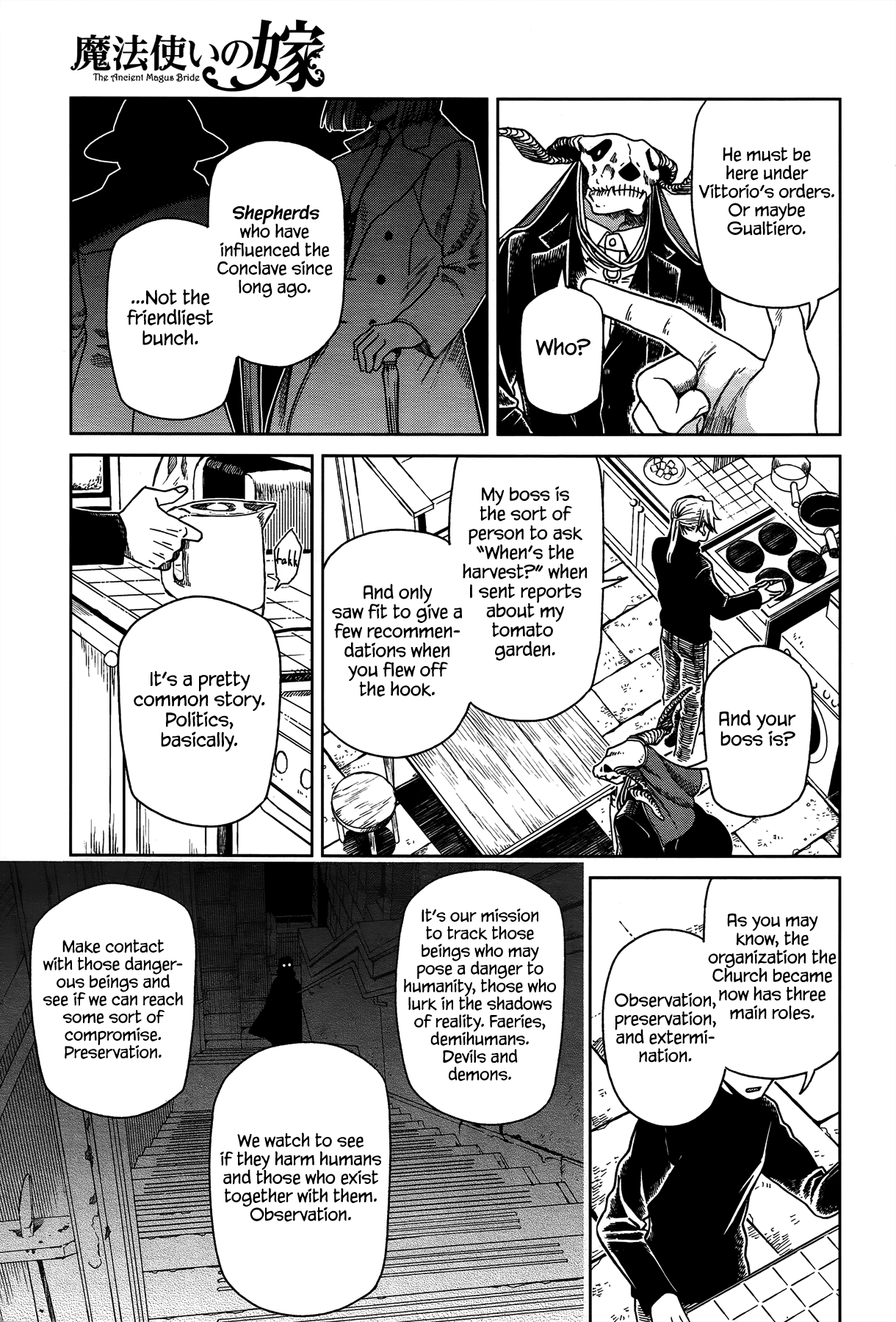 Mahou Tsukai no Yome Chapter 51 page 11 - Chapter 51: The cowl does not make the monk. II
