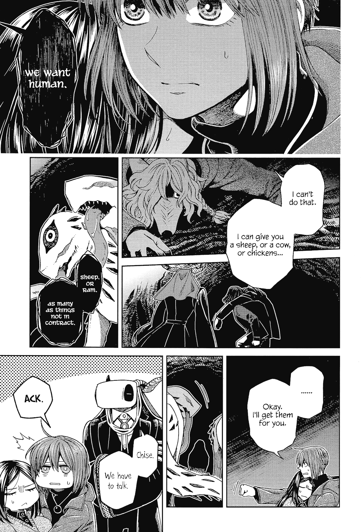 Mahou Tsukai no Yome Chapter 65 page 11 - Chapter 65: Conscience does make cowards of us all IV