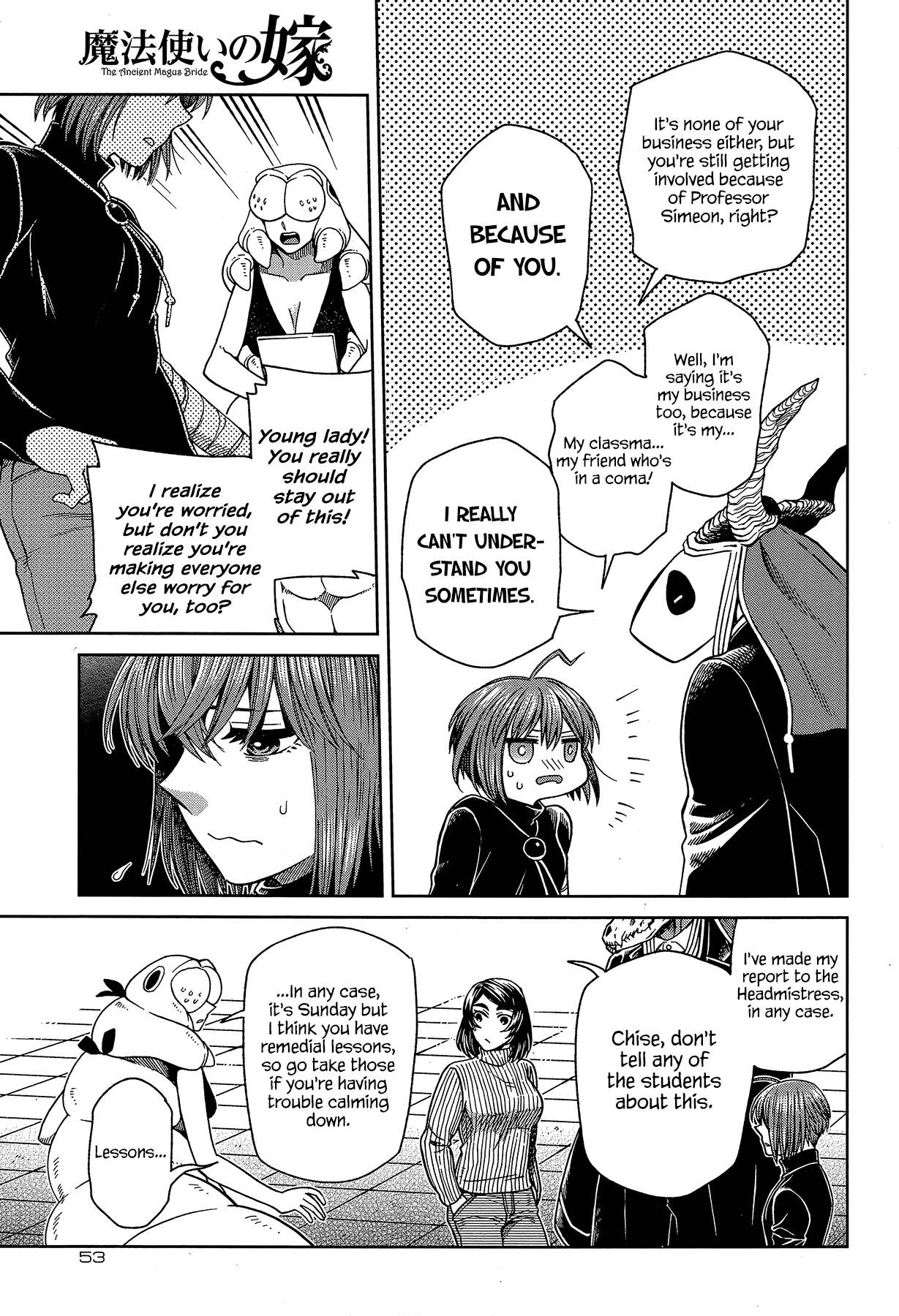 Mahou Tsukai no Yome Chapter 66 page 9 - Chapter 66: A small leak will sink a great ship I