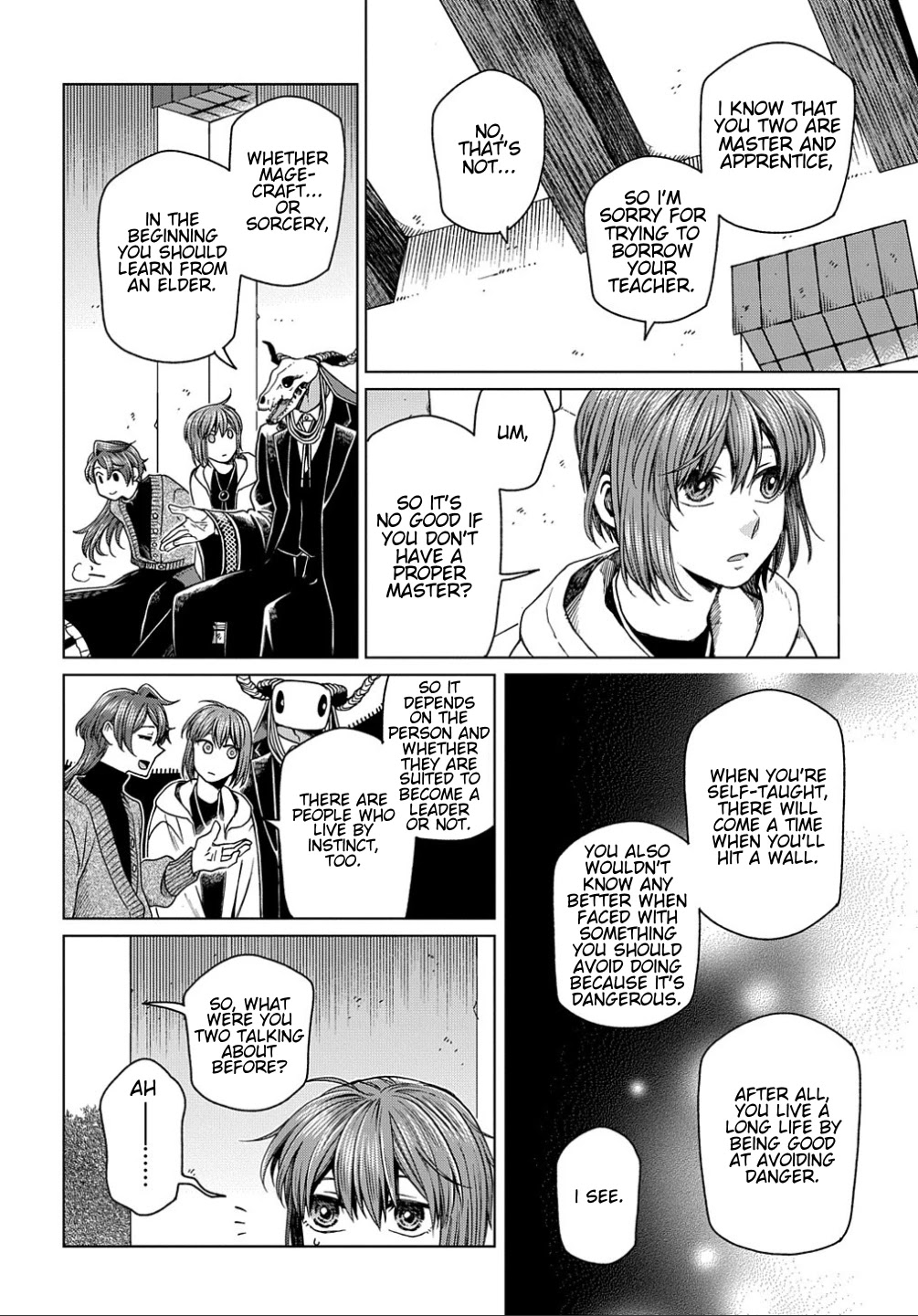 Mahou Tsukai no Yome Chapter 75 page 16 - Chapter 75: Needs must when the devil drives. I