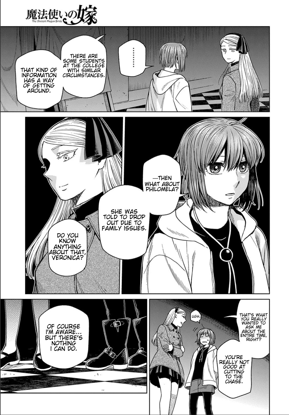 Mahou Tsukai no Yome Chapter 75 page 44 - Chapter 75: Needs must when the devil drives. I