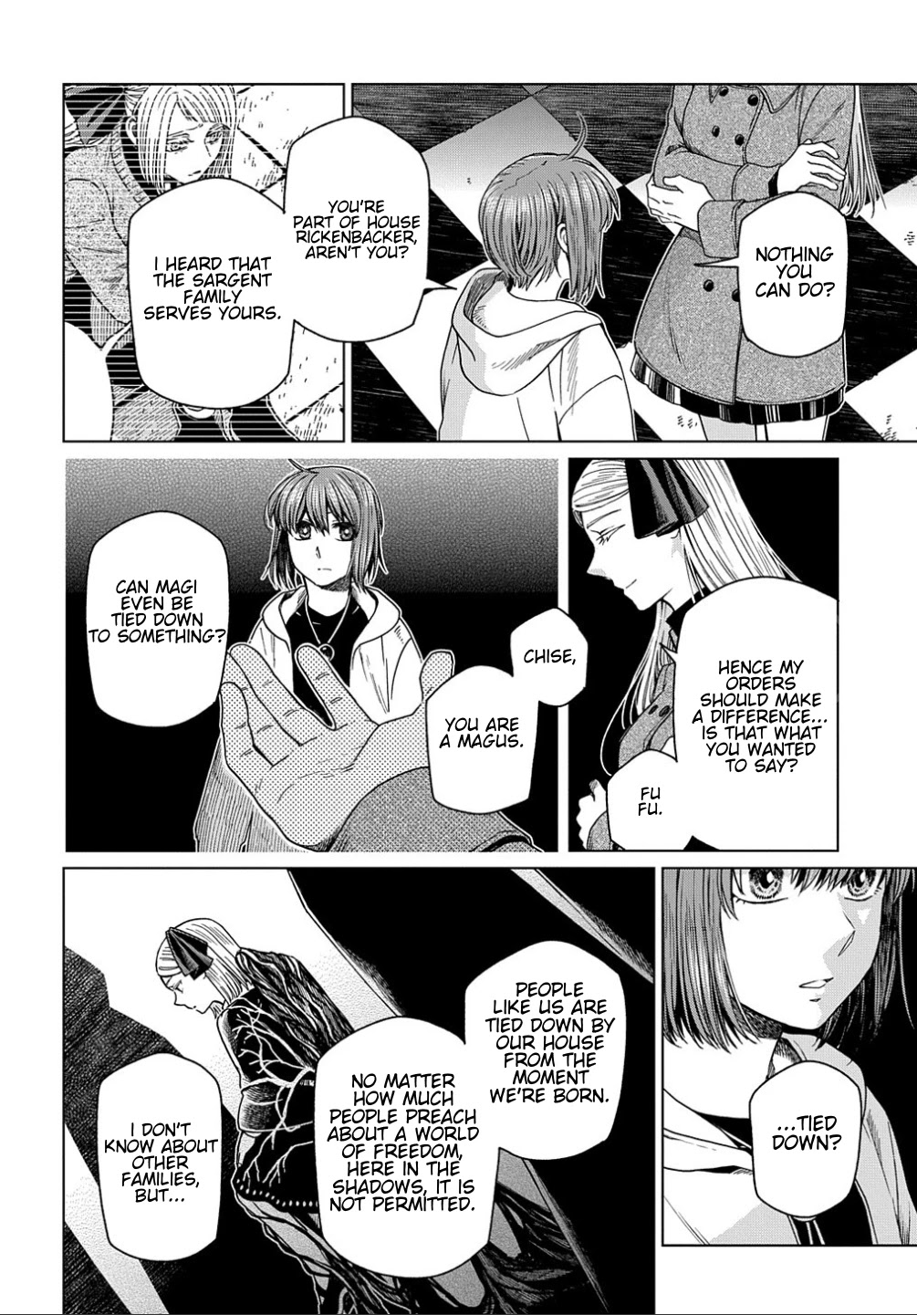 Mahou Tsukai no Yome Chapter 75 page 45 - Chapter 75: Needs must when the devil drives. I