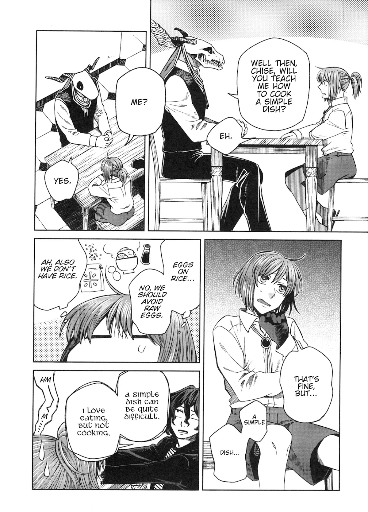 Mahou Tsukai no Yome Chapter 80.5 page 13 - Chapter 80.5: Fragments 8: Elias Learns How To Cook