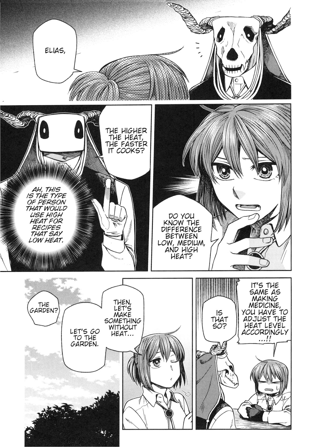 Mahou Tsukai no Yome Chapter 80.5 page 14 - Chapter 80.5: Fragments 8: Elias Learns How To Cook