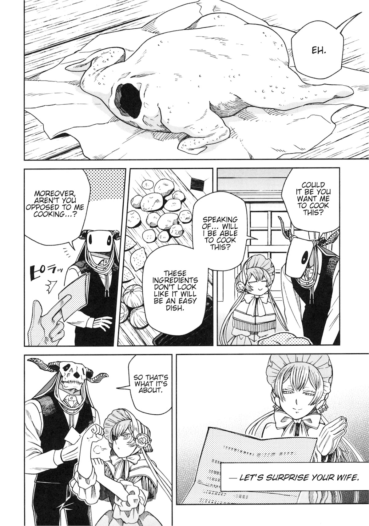 Mahou Tsukai no Yome Chapter 80.5 page 21 - Chapter 80.5: Fragments 8: Elias Learns How To Cook