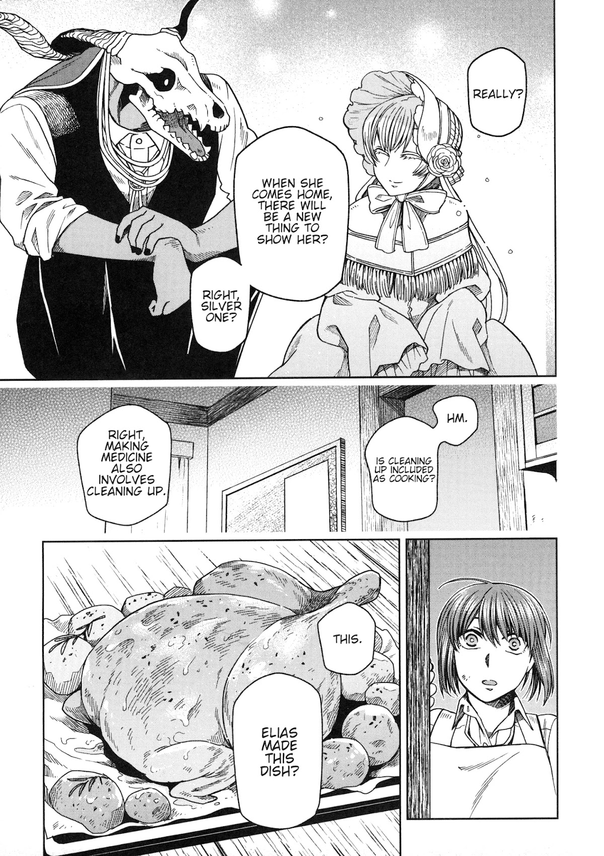 Mahou Tsukai no Yome Chapter 80.5 page 24 - Chapter 80.5: Fragments 8: Elias Learns How To Cook