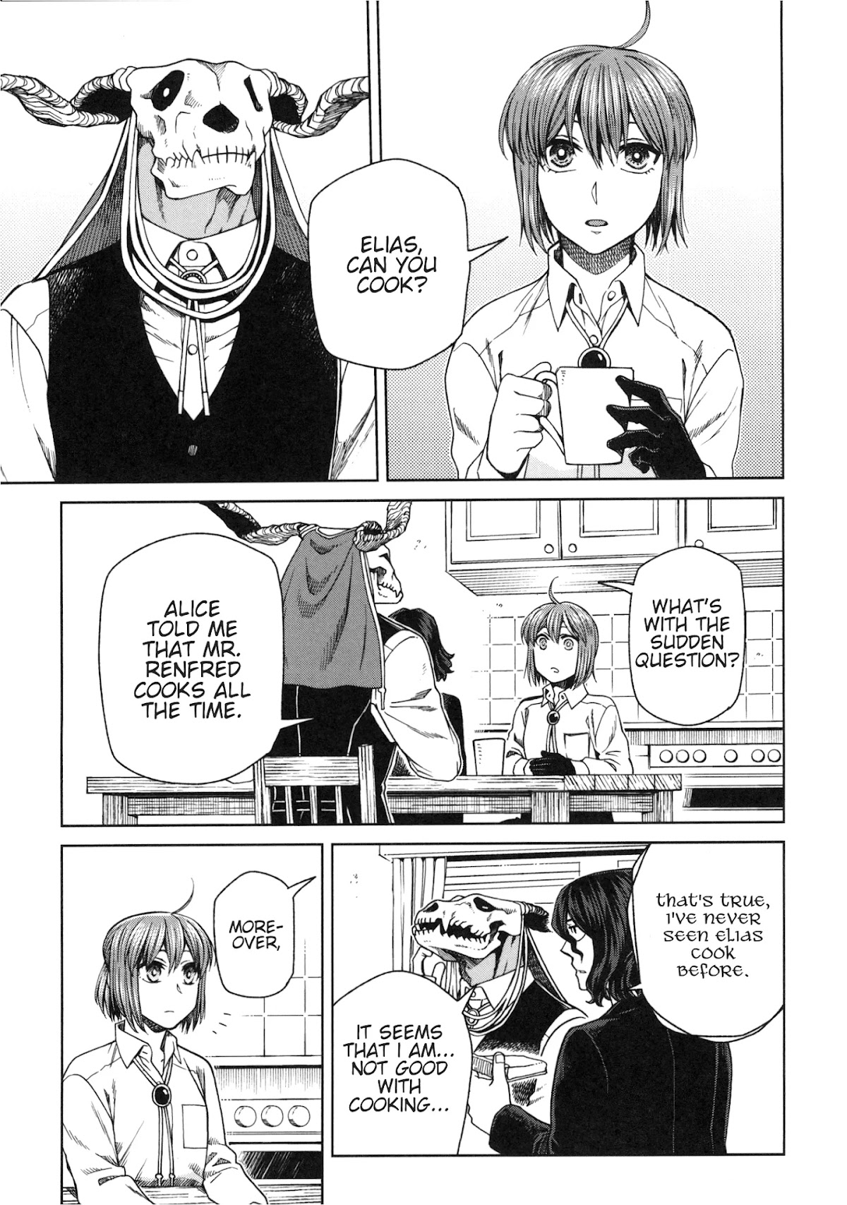 Mahou Tsukai no Yome Chapter 80.5 page 8 - Chapter 80.5: Fragments 8: Elias Learns How To Cook