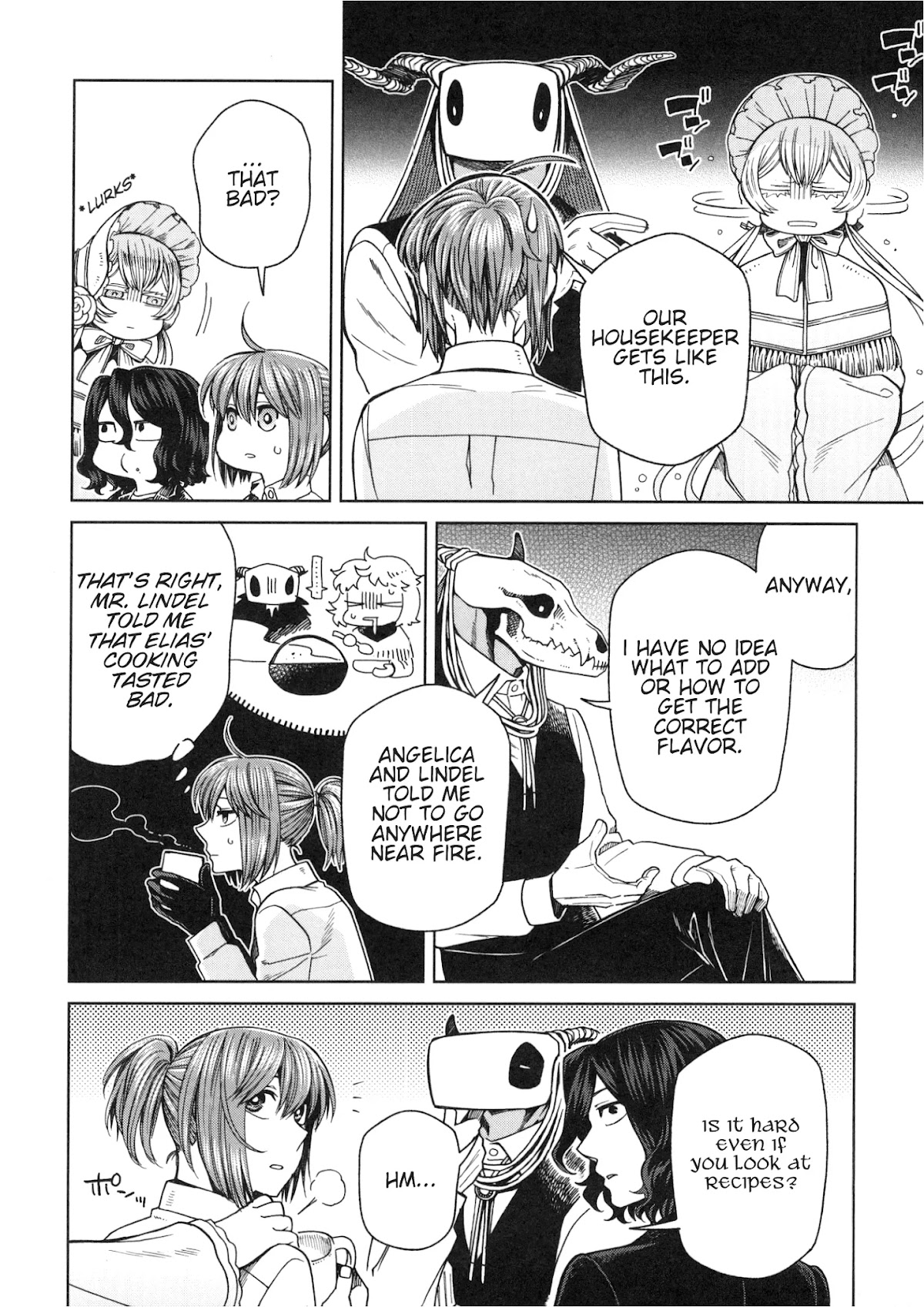 Mahou Tsukai no Yome Chapter 80.5 page 9 - Chapter 80.5: Fragments 8: Elias Learns How To Cook