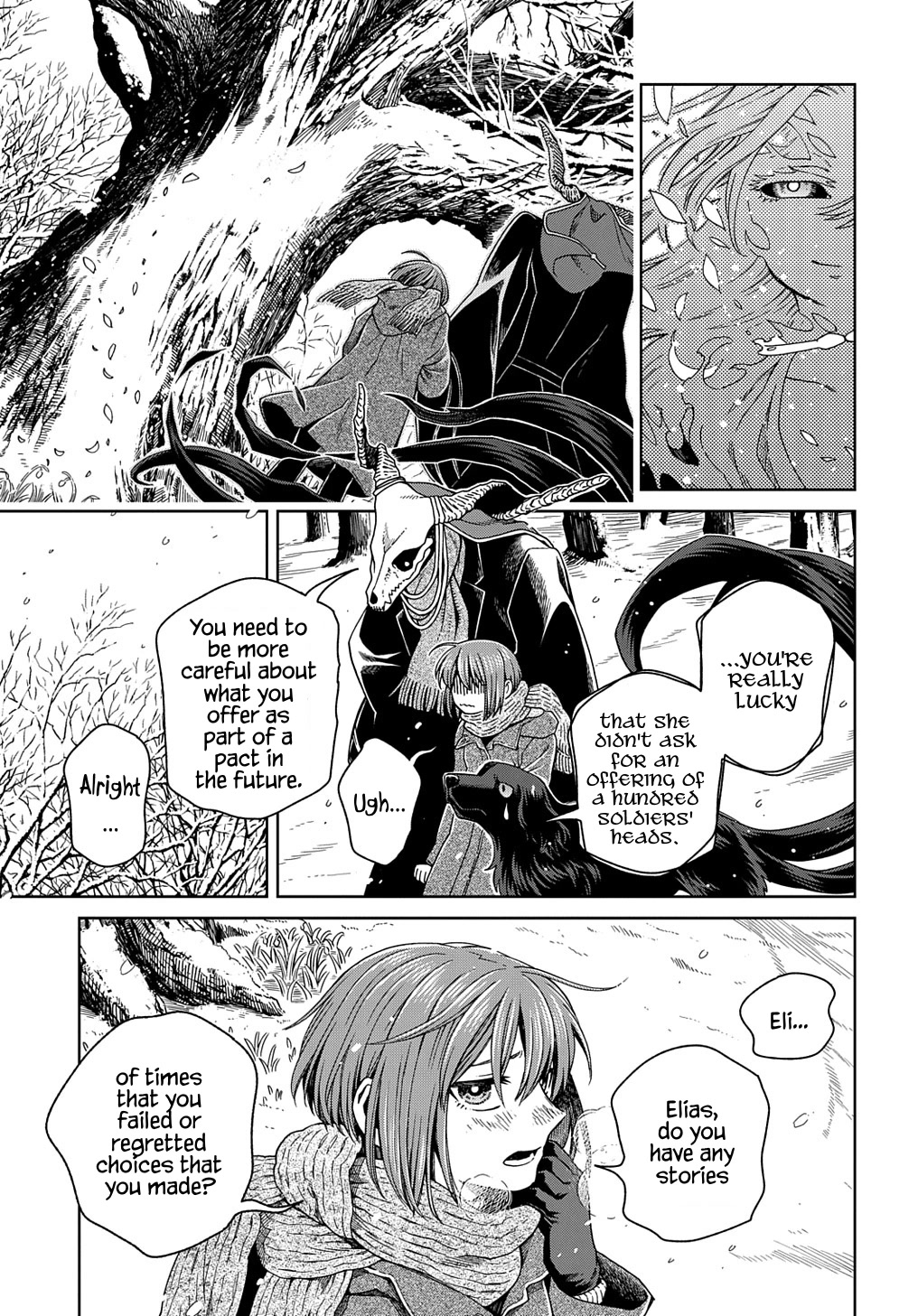 Mahou Tsukai no Yome Chapter 94 page 34 - Chapter 94: Keep the pot boiling. III