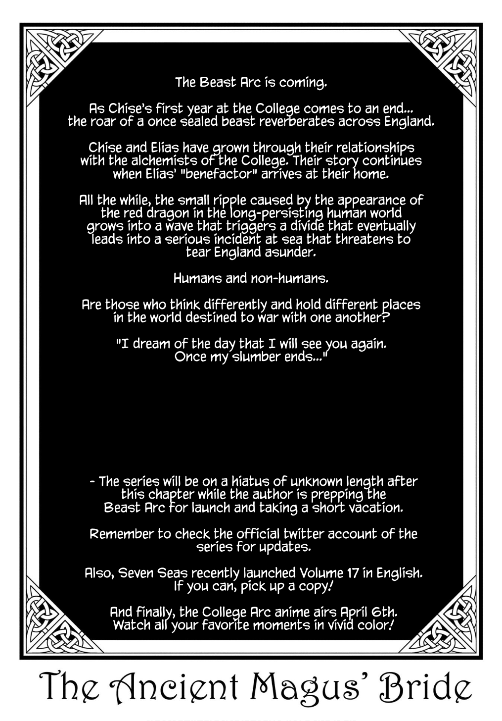 Mahou Tsukai no Yome Chapter 95 page 38 - Chapter 95: The show must go on. I