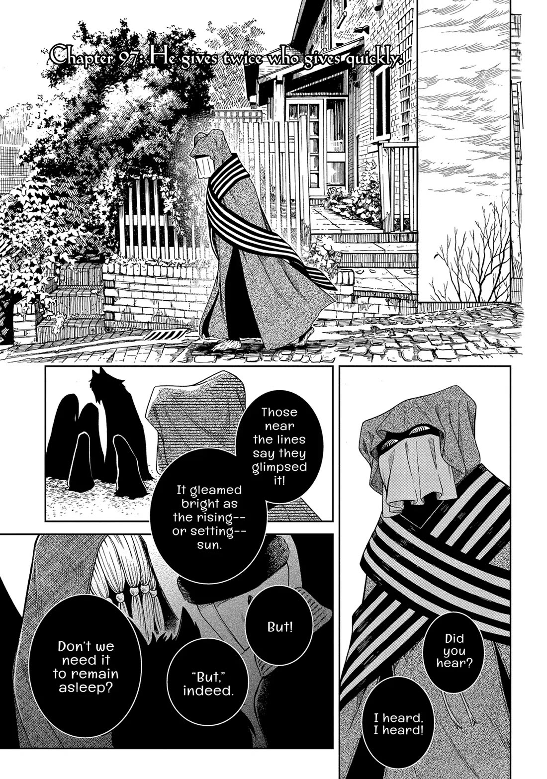 Mahou Tsukai no Yome Chapter 97 page 1 - Chapter 97: He gives twice who gives quickly.
