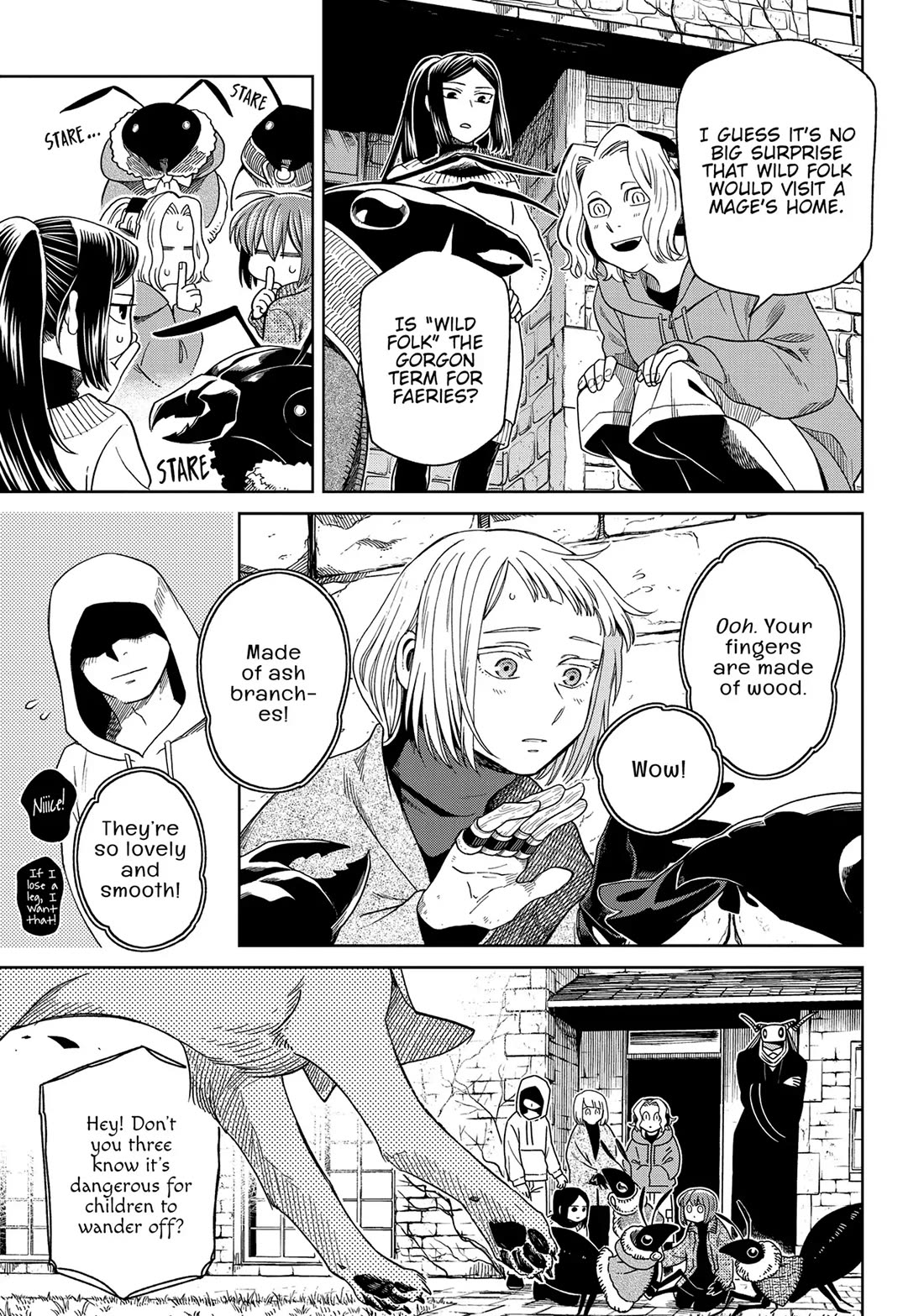 Mahou Tsukai no Yome Chapter 98 page 13 - Chapter 98: Guests, like fish, begin to stink after three days.