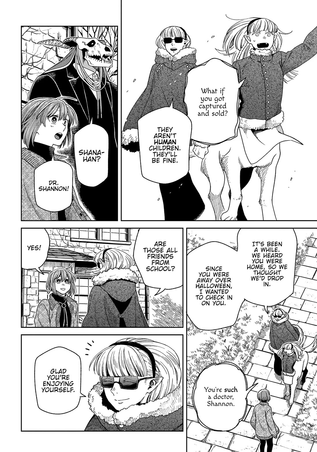 Mahou Tsukai no Yome Chapter 98 page 14 - Chapter 98: Guests, like fish, begin to stink after three days.