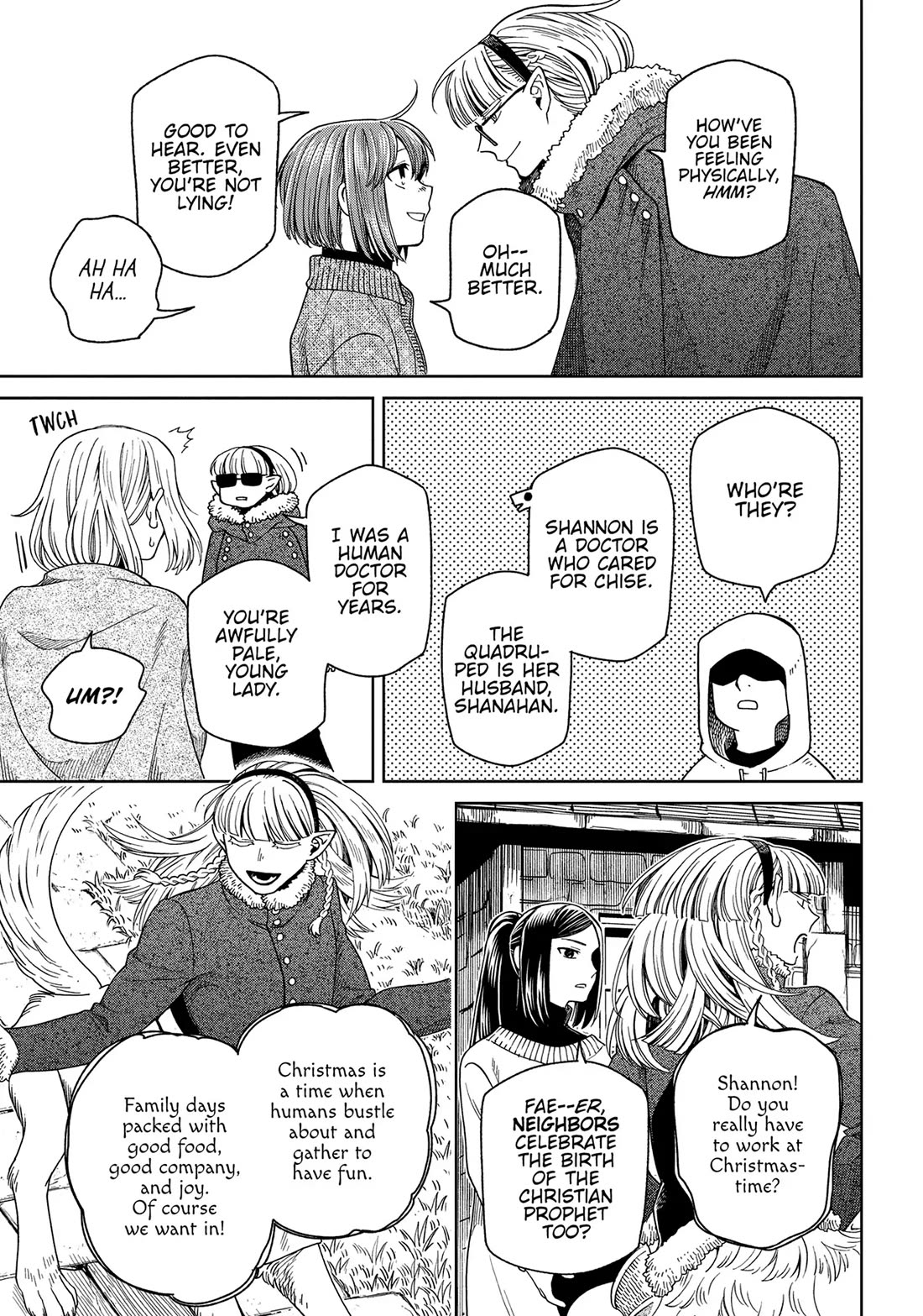 Mahou Tsukai no Yome Chapter 98 page 15 - Chapter 98: Guests, like fish, begin to stink after three days.