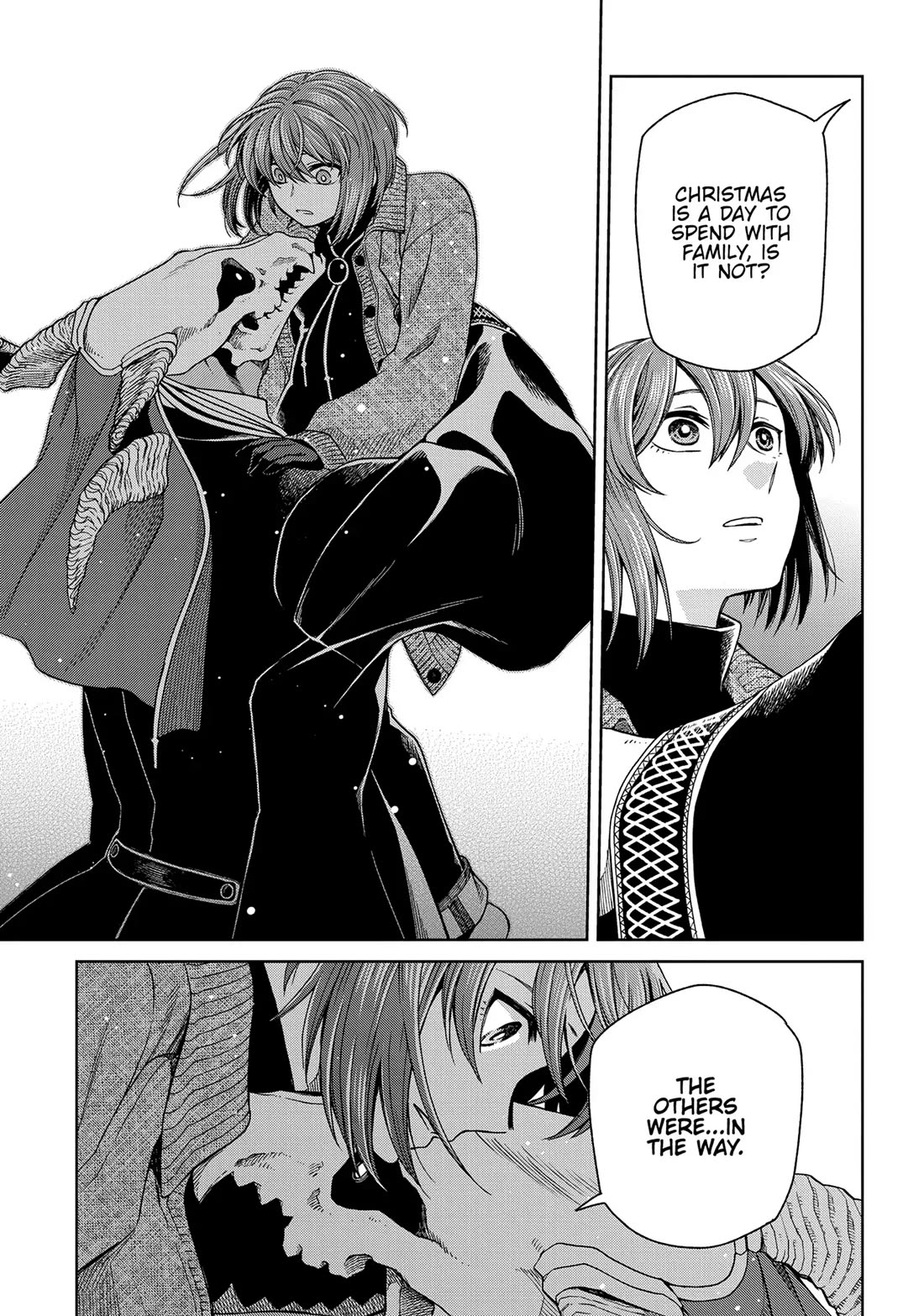 Mahou Tsukai no Yome Chapter 98 page 19 - Chapter 98: Guests, like fish, begin to stink after three days.