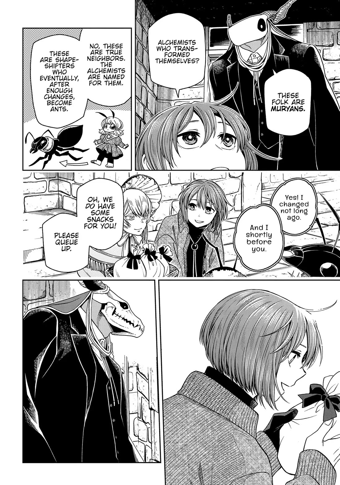 Mahou Tsukai no Yome Chapter 98 page 2 - Chapter 98: Guests, like fish, begin to stink after three days.
