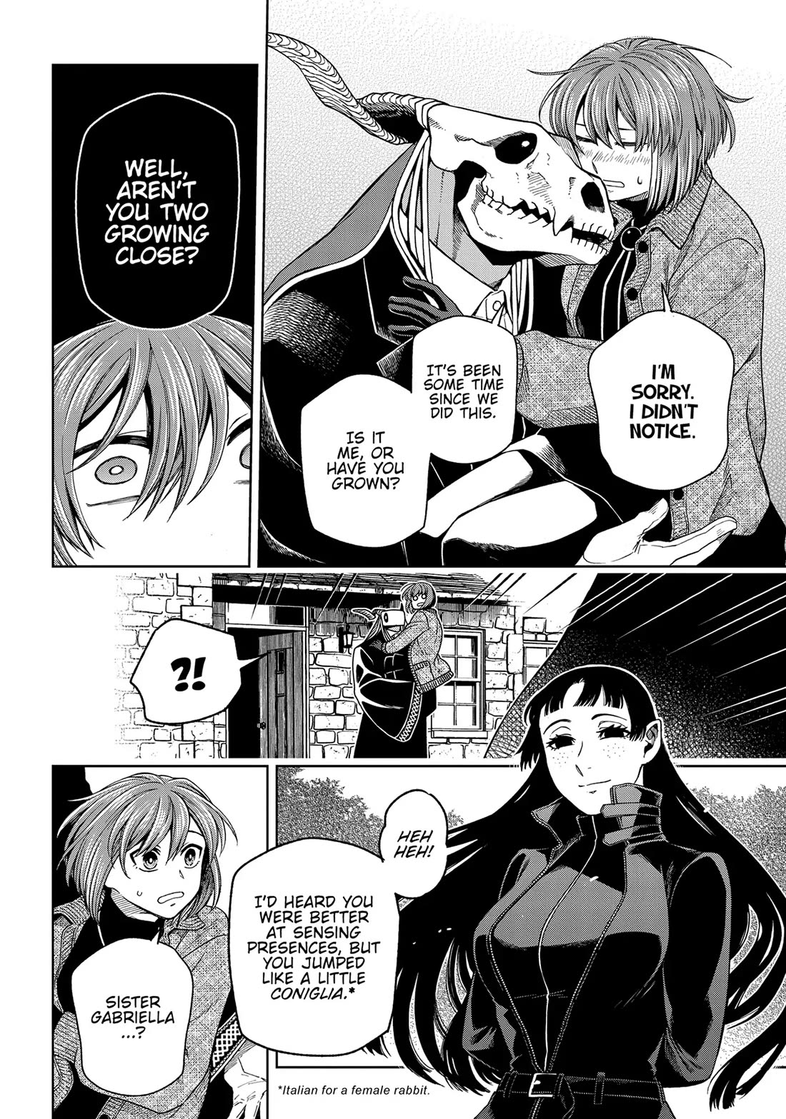 Mahou Tsukai no Yome Chapter 98 page 20 - Chapter 98: Guests, like fish, begin to stink after three days.
