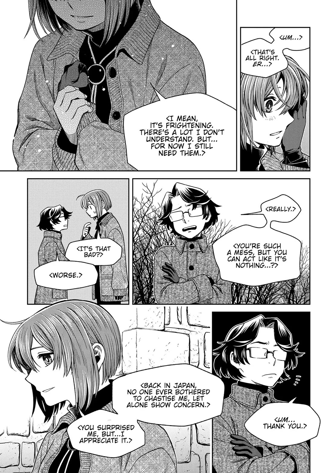 Mahou Tsukai no Yome Chapter 98 page 25 - Chapter 98: Guests, like fish, begin to stink after three days.