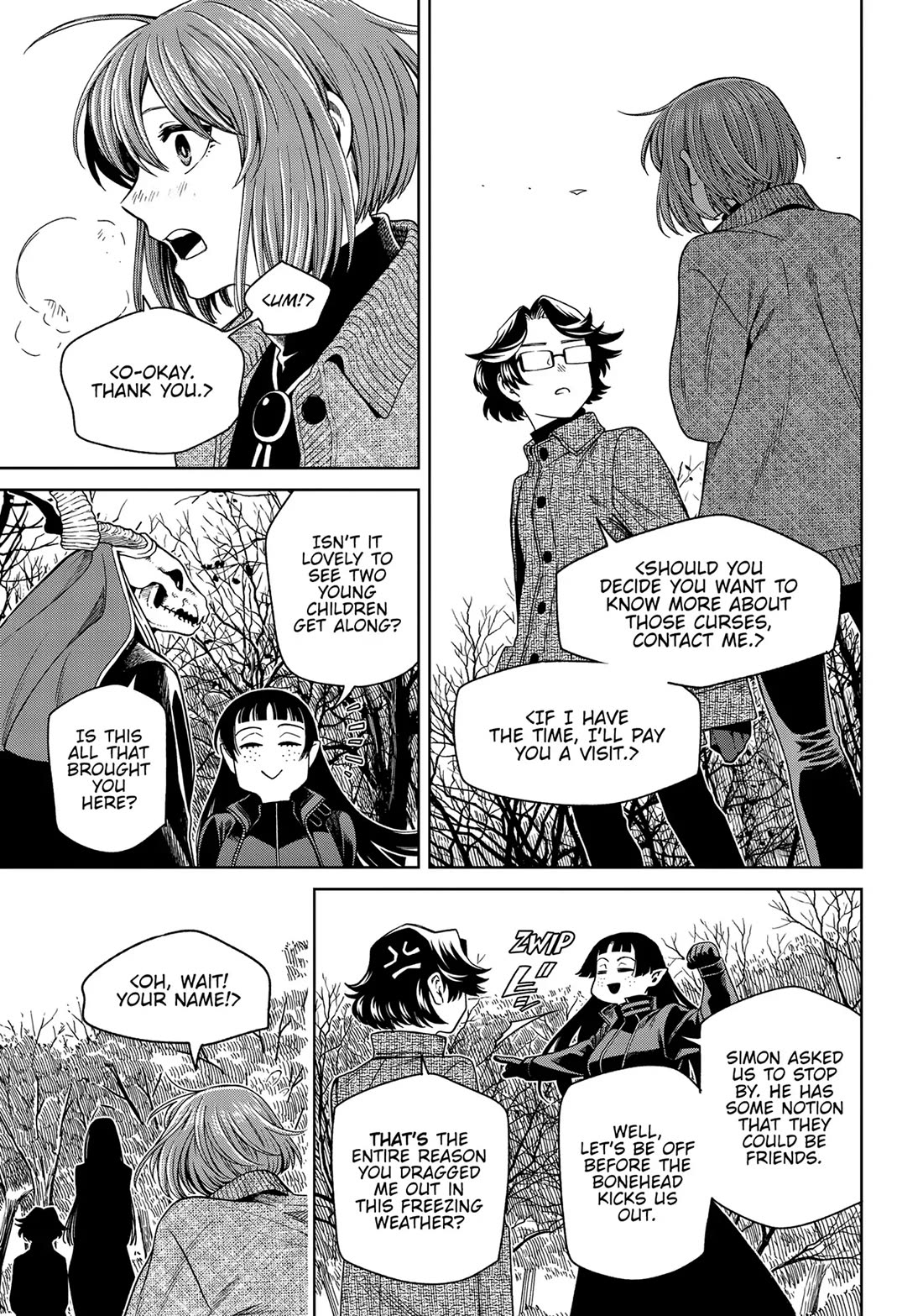 Mahou Tsukai no Yome Chapter 98 page 27 - Chapter 98: Guests, like fish, begin to stink after three days.