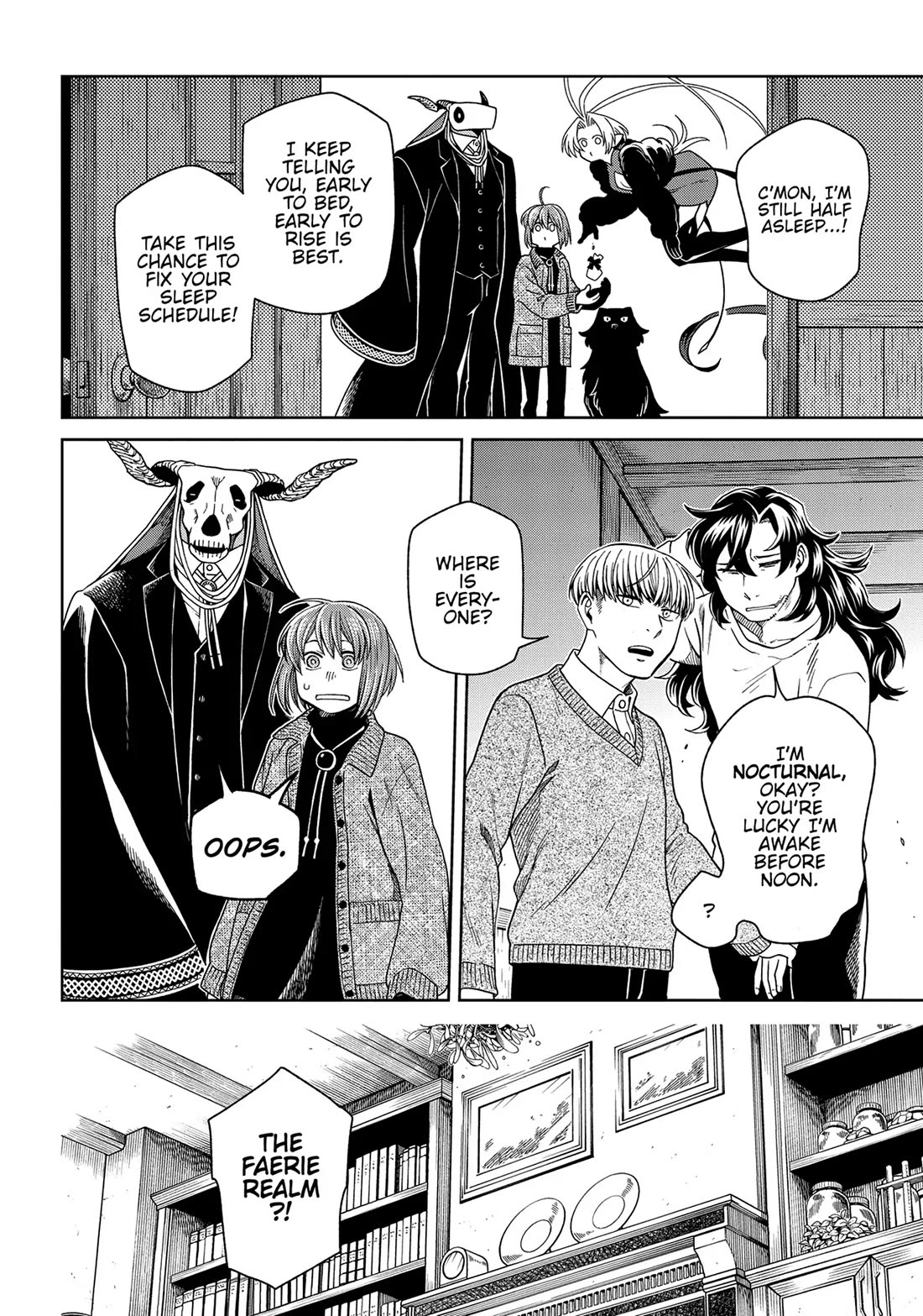Mahou Tsukai no Yome Chapter 98 page 32 - Chapter 98: Guests, like fish, begin to stink after three days.