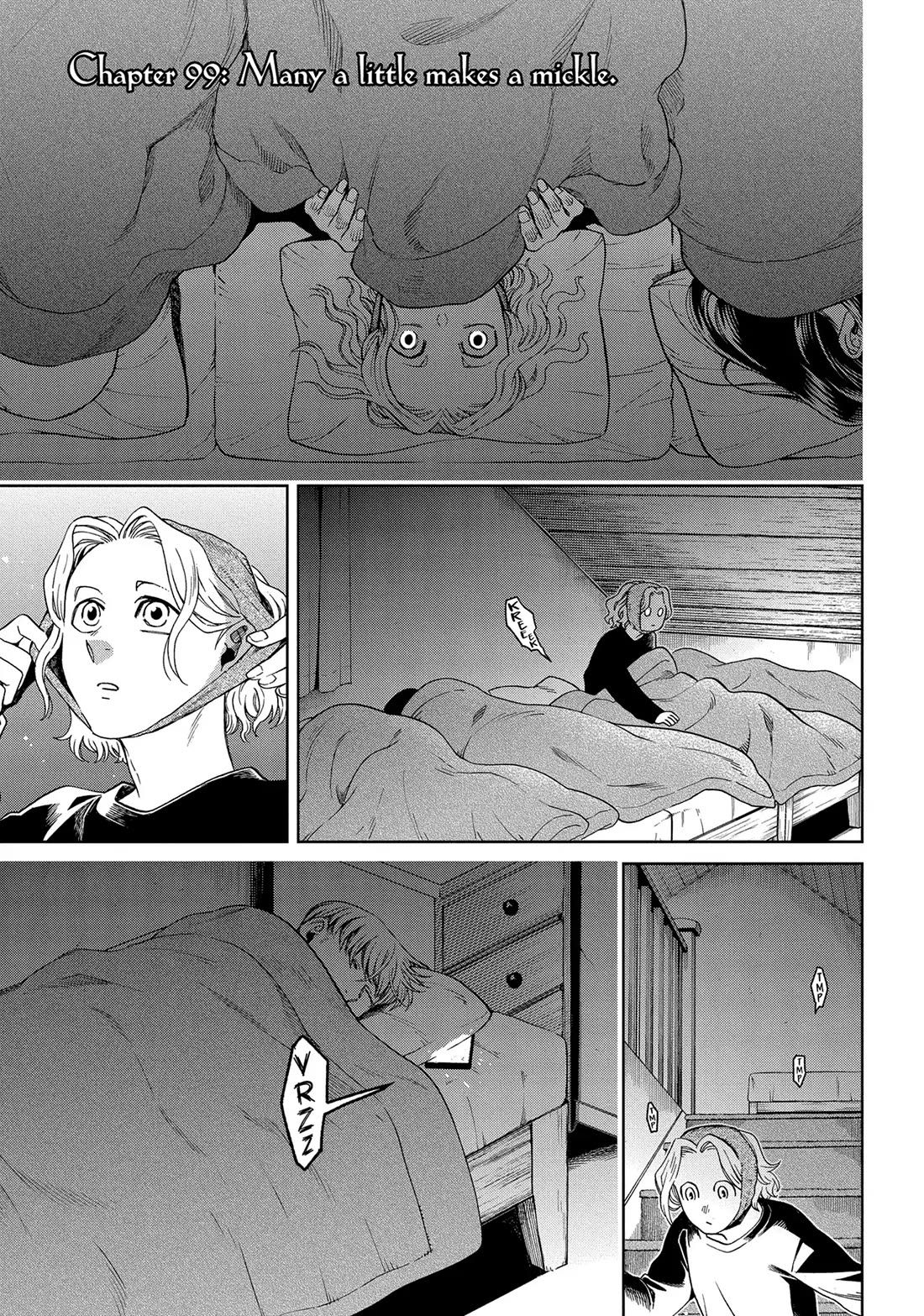 Mahou Tsukai no Yome Chapter 99 page 1 - Chapter 99: Many a little makes a mickle.