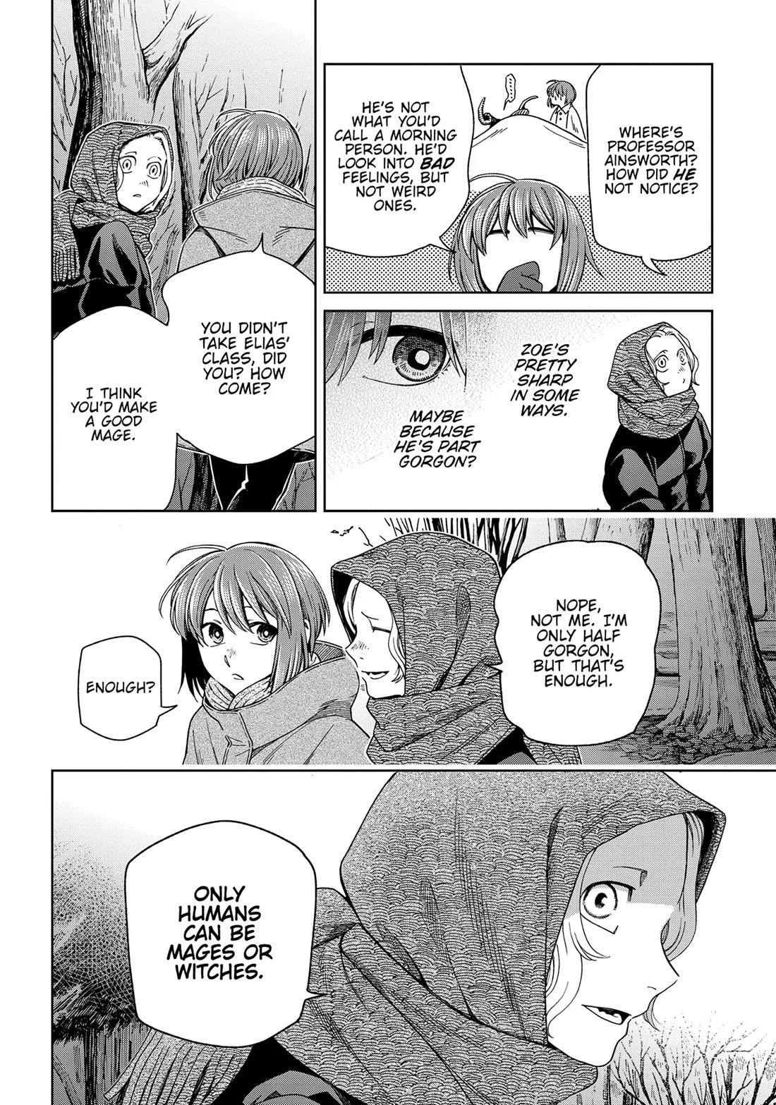 Mahou Tsukai no Yome Chapter 99 page 4 - Chapter 99: Many a little makes a mickle.