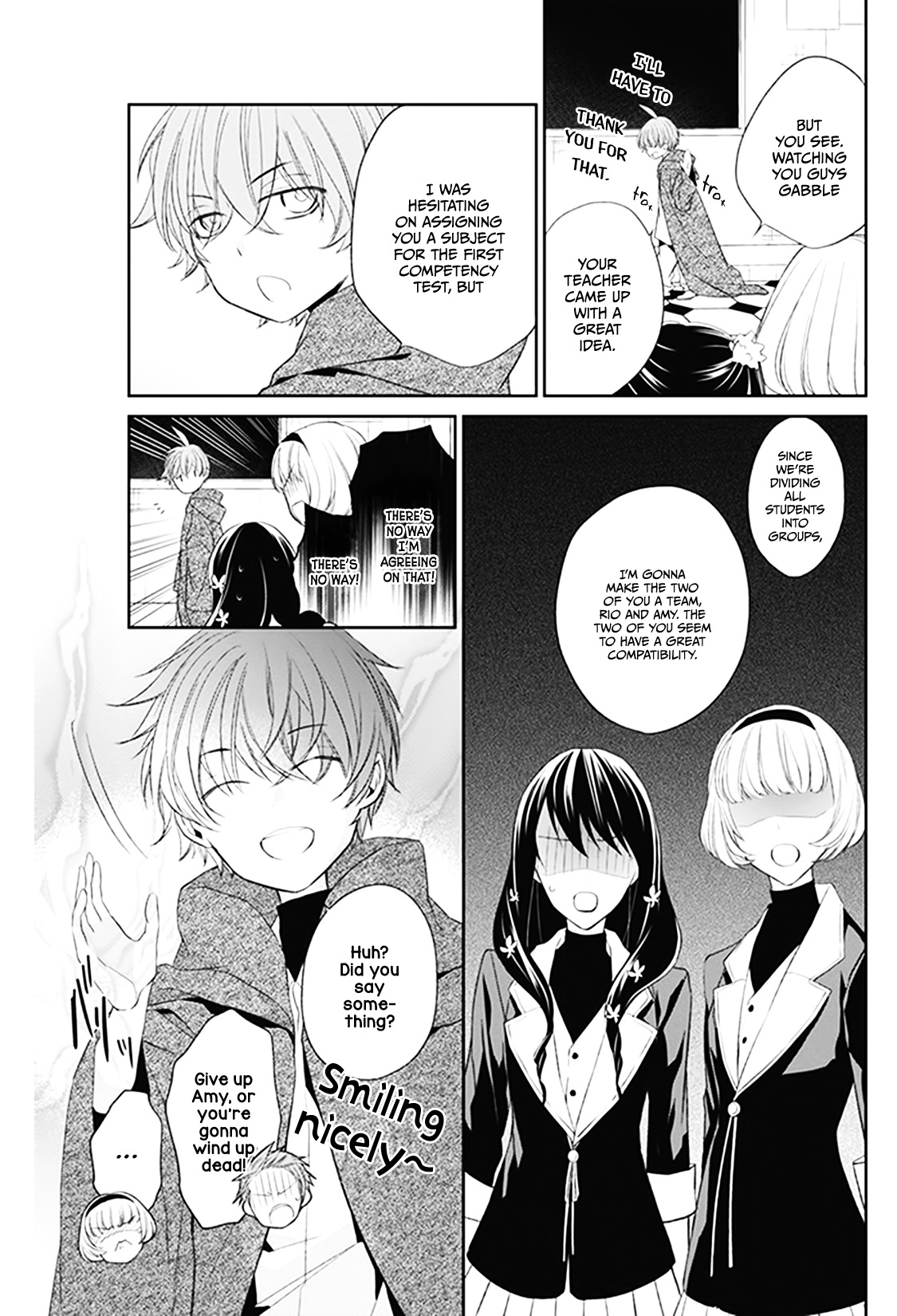 Mahou Tsukai to Hoshi Furu Niwa Chapter 3 page 15 - Chapter 3: The classmate baptism