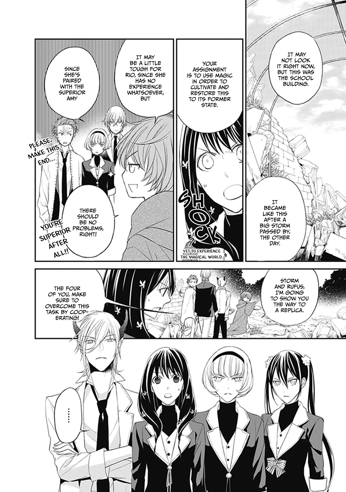 Mahou Tsukai to Hoshi Furu Niwa Chapter 3 page 18 - Chapter 3: The classmate baptism