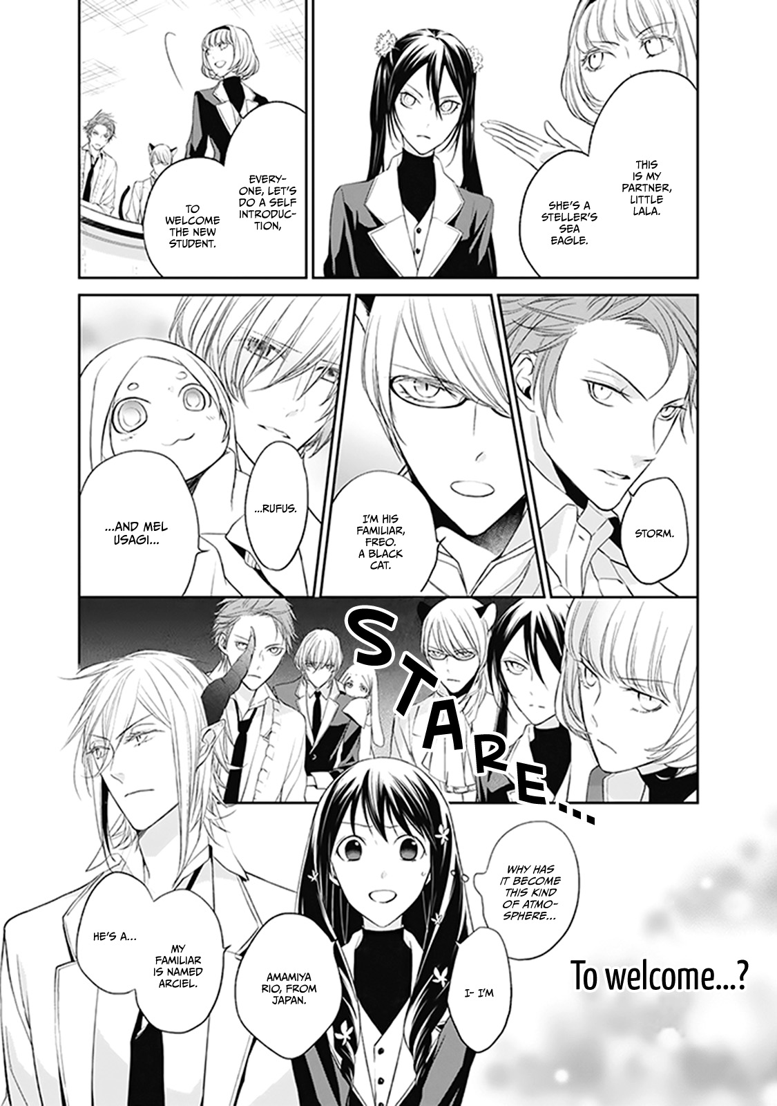 Mahou Tsukai to Hoshi Furu Niwa Chapter 3 page 3 - Chapter 3: The classmate baptism