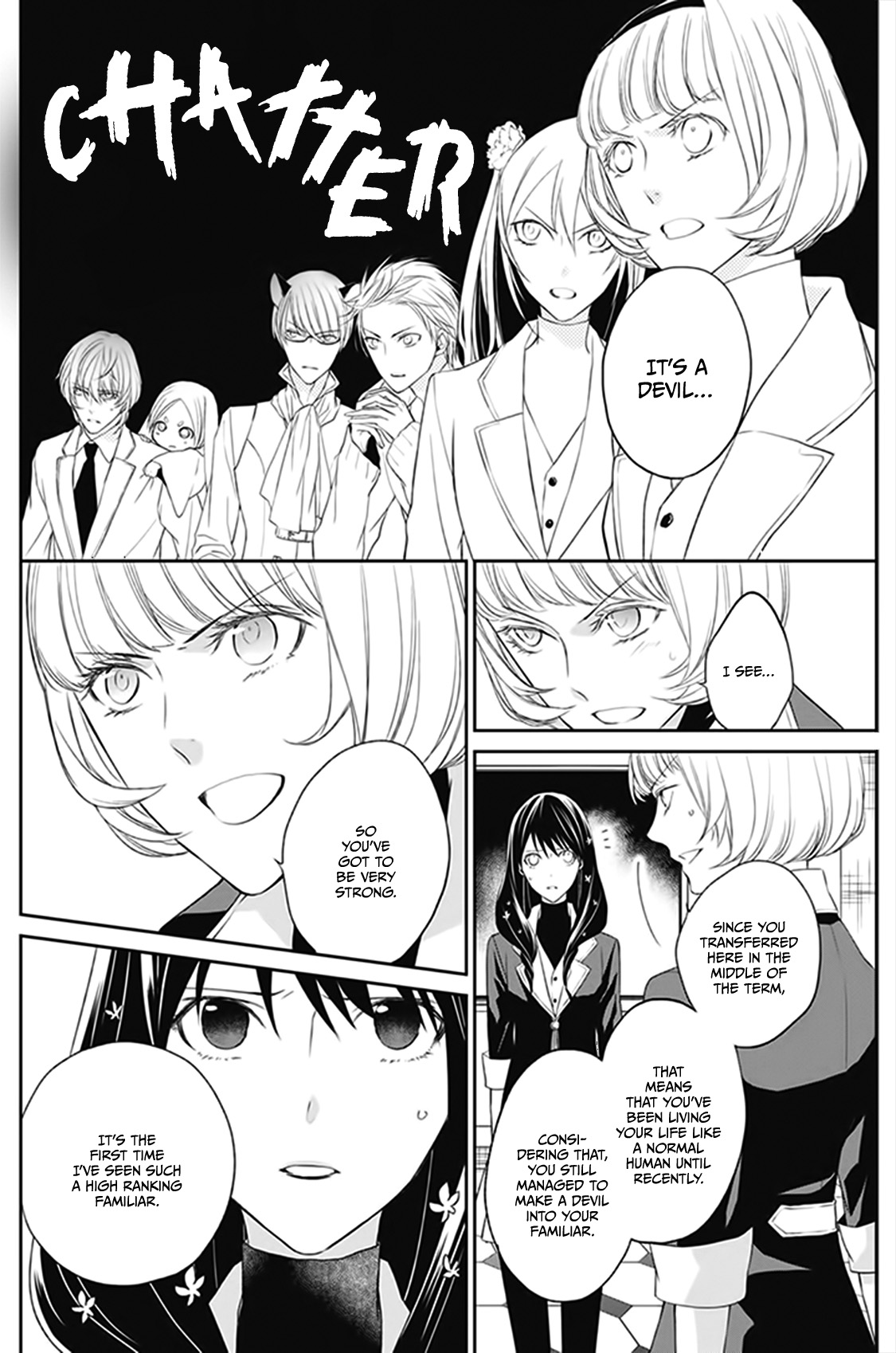 Mahou Tsukai to Hoshi Furu Niwa Chapter 3 page 4 - Chapter 3: The classmate baptism
