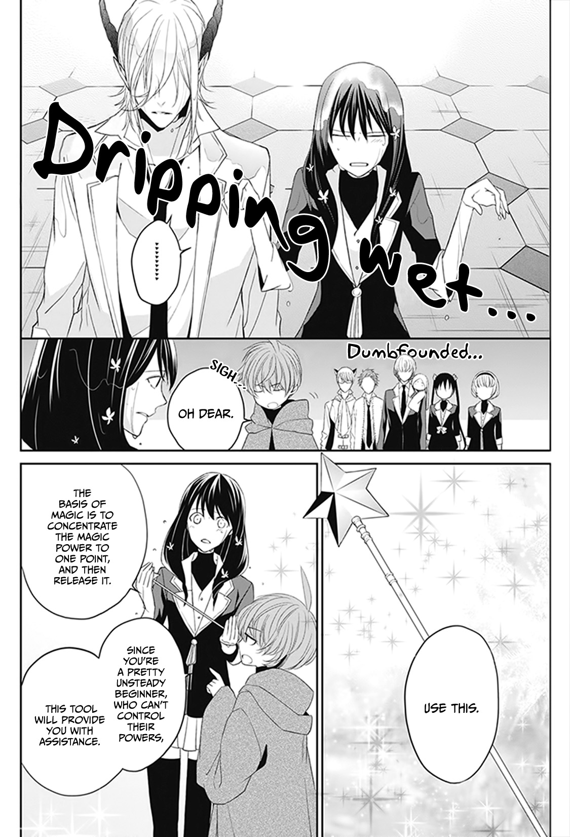 Mahou Tsukai to Hoshi Furu Niwa Chapter 3 page 8 - Chapter 3: The classmate baptism