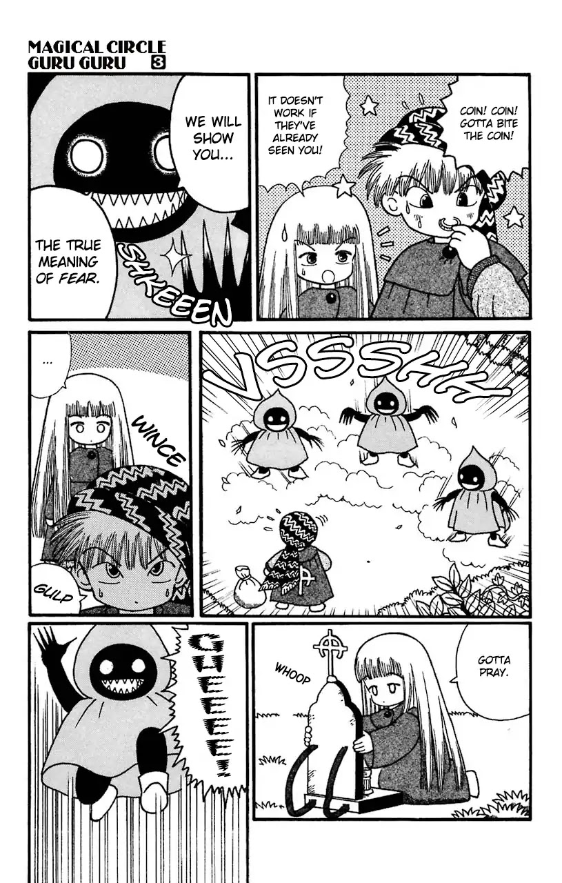 Mahoujin Guru Guru Chapter 21 page 10 - Chapter 21: Escape from Dohgma Town