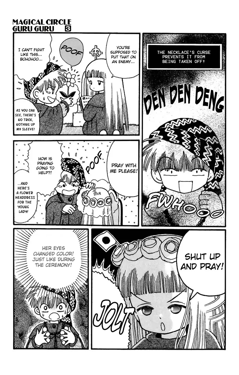 Mahoujin Guru Guru Chapter 21 page 14 - Chapter 21: Escape from Dohgma Town