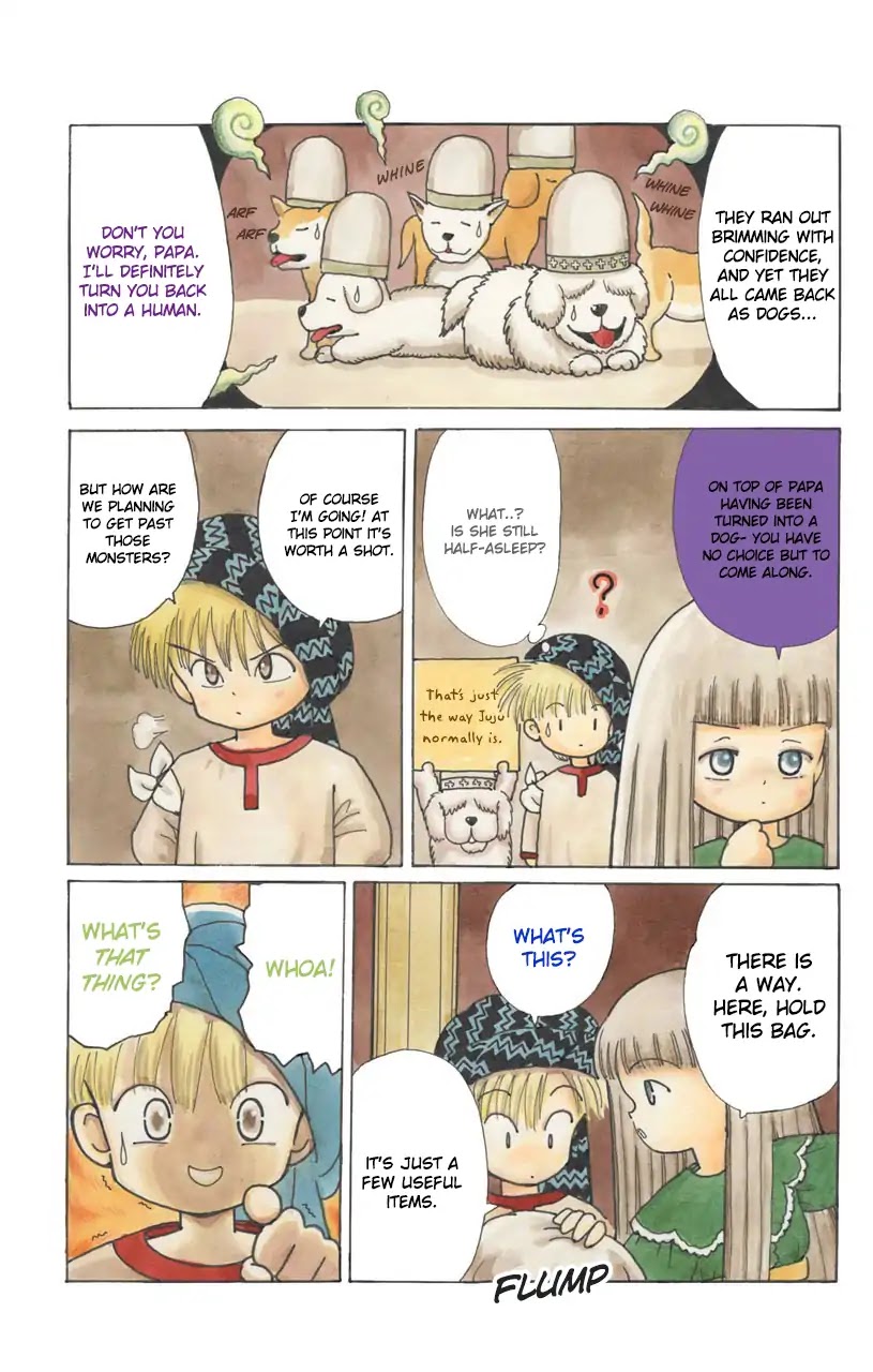 Mahoujin Guru Guru Chapter 21 page 4 - Chapter 21: Escape from Dohgma Town