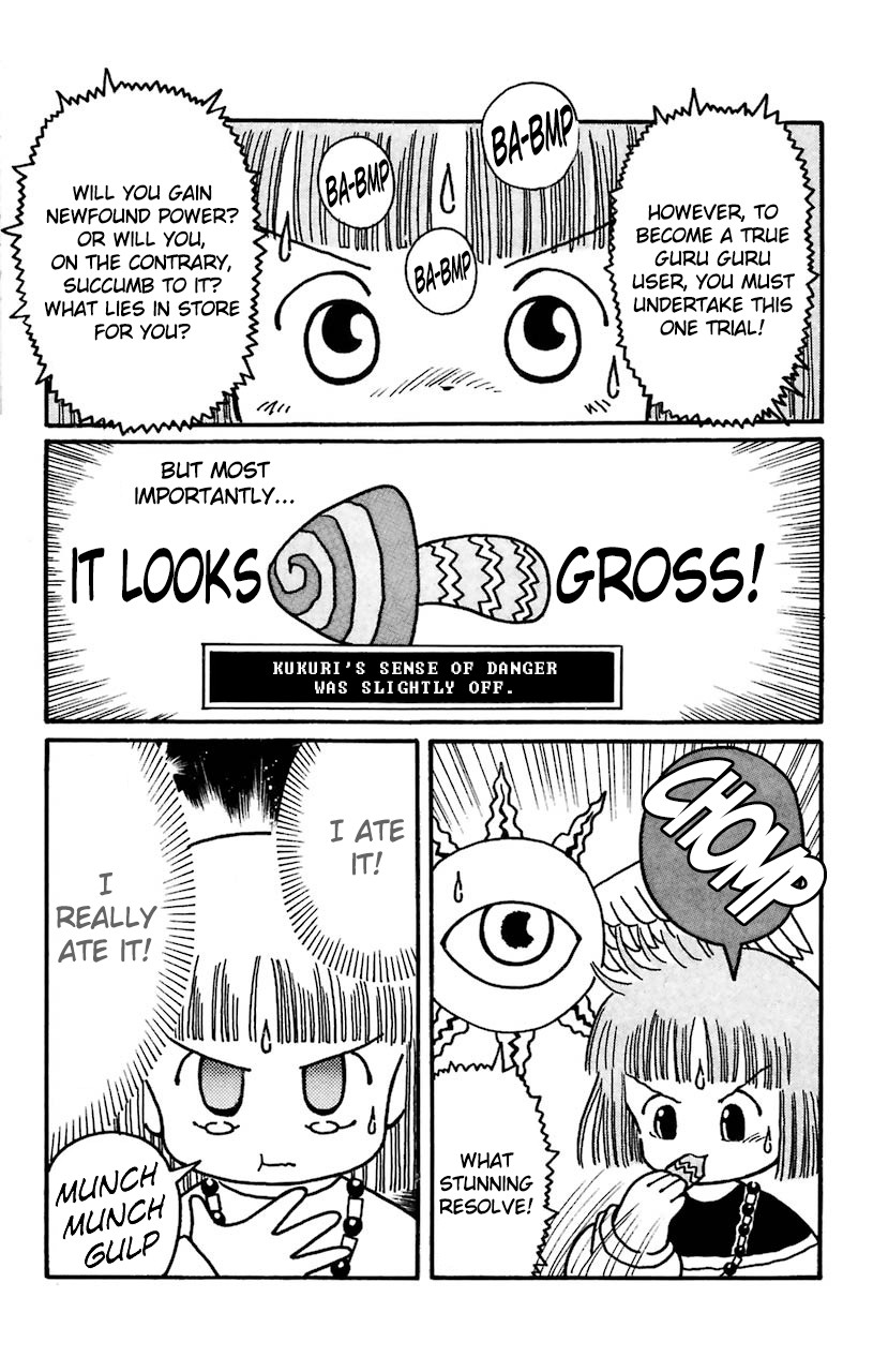 Mahoujin Guru Guru Chapter 22 page 17 - Chapter 22: The first seal