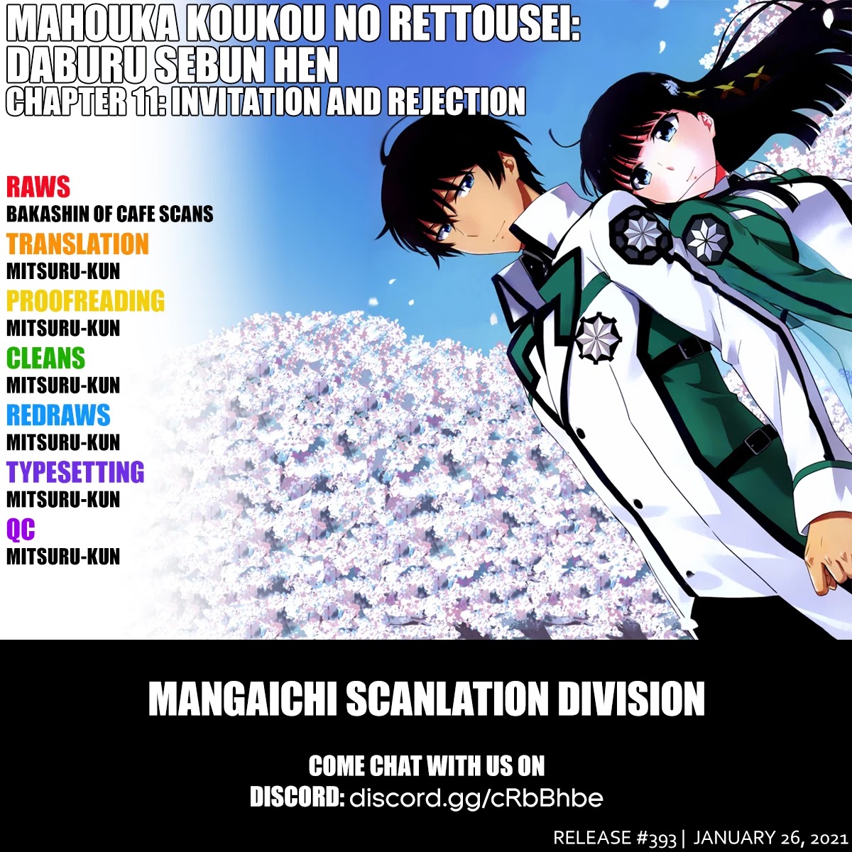 Mahouka Koukou no Rettousei - Double Seven Hen Chapter 11 page 1 - Chapter 11: Invitation and Rejection