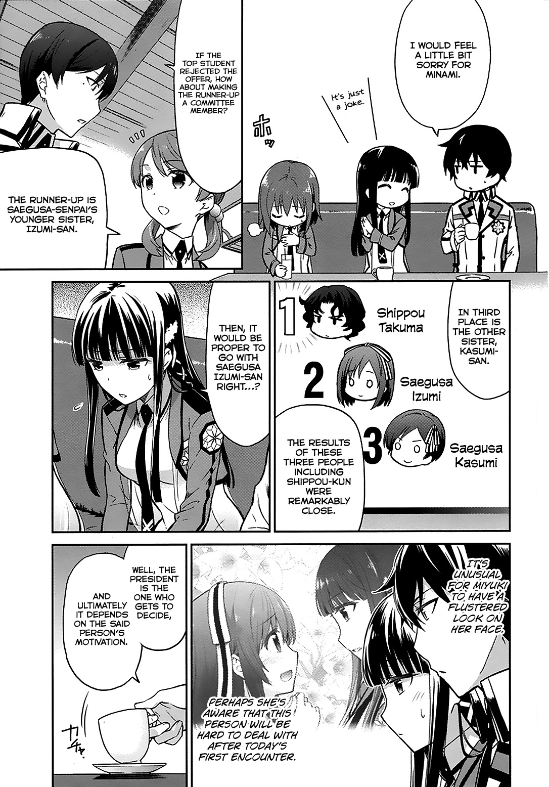 Mahouka Koukou no Rettousei - Double Seven Hen Chapter 11 page 4 - Chapter 11: Invitation and Rejection
