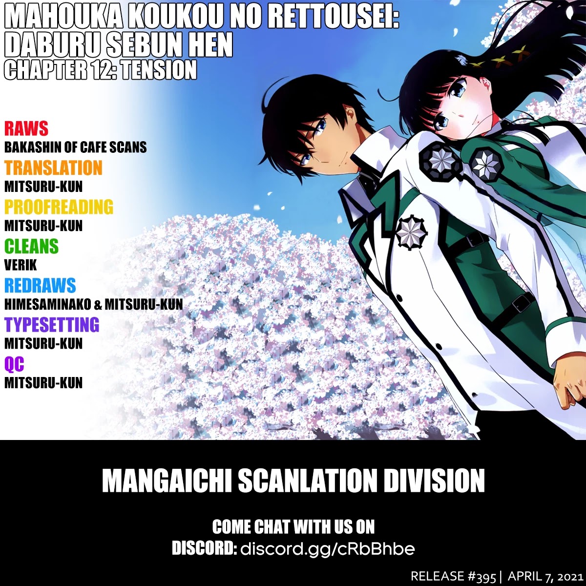 Mahouka Koukou no Rettousei - Double Seven Hen Chapter 12 page 1 - Chapter 12: Tension