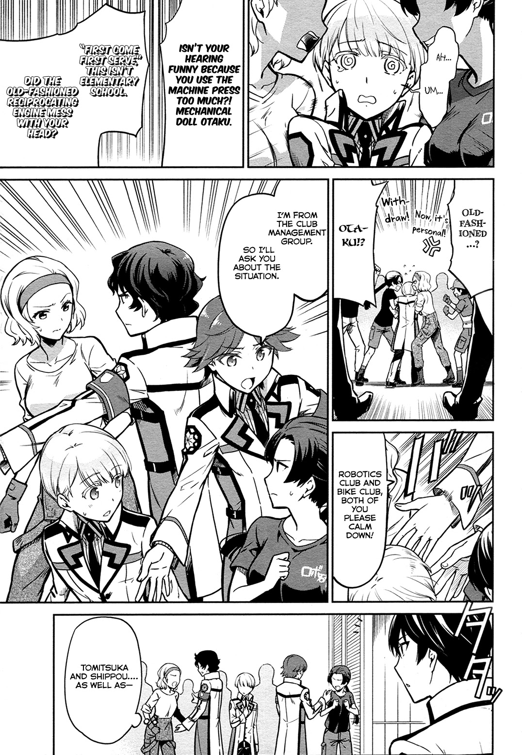 Mahouka Koukou no Rettousei - Double Seven Hen Chapter 12 page 6 - Chapter 12: Tension