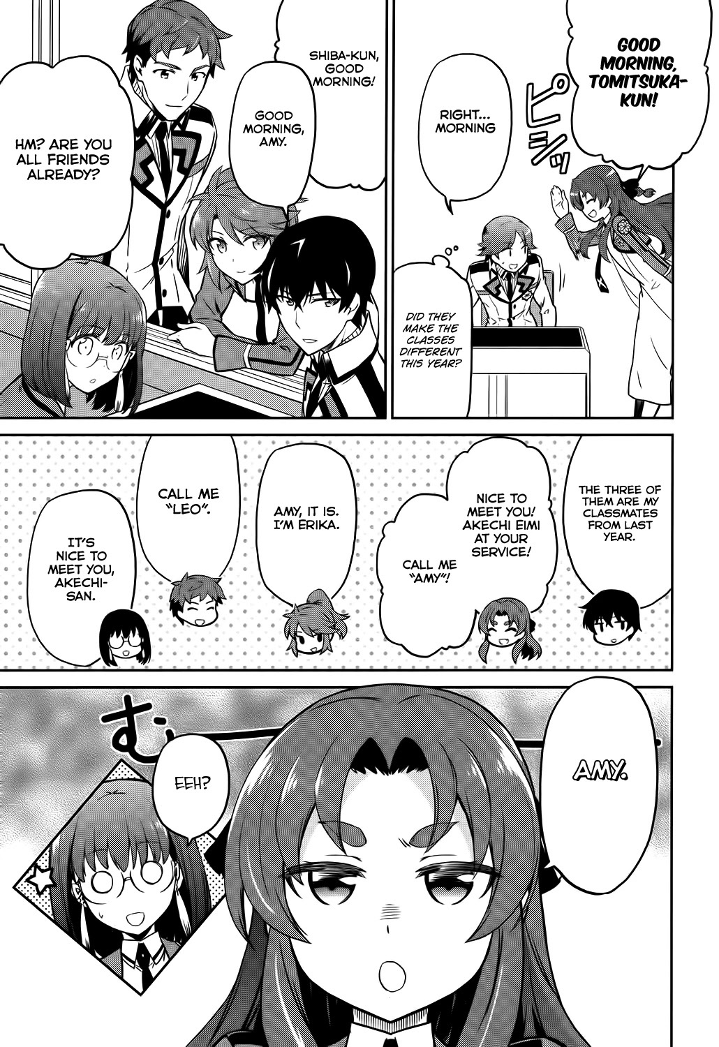 Mahouka Koukou no Rettousei - Double Seven Hen Chapter 5 page 13 - Chapter 5: New School Year