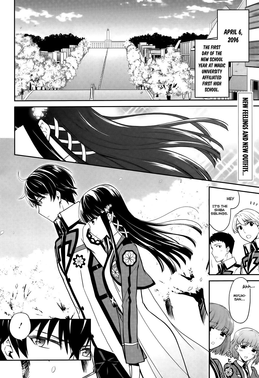 Mahouka Koukou no Rettousei - Double Seven Hen Chapter 5 page 4 - Chapter 5: New School Year