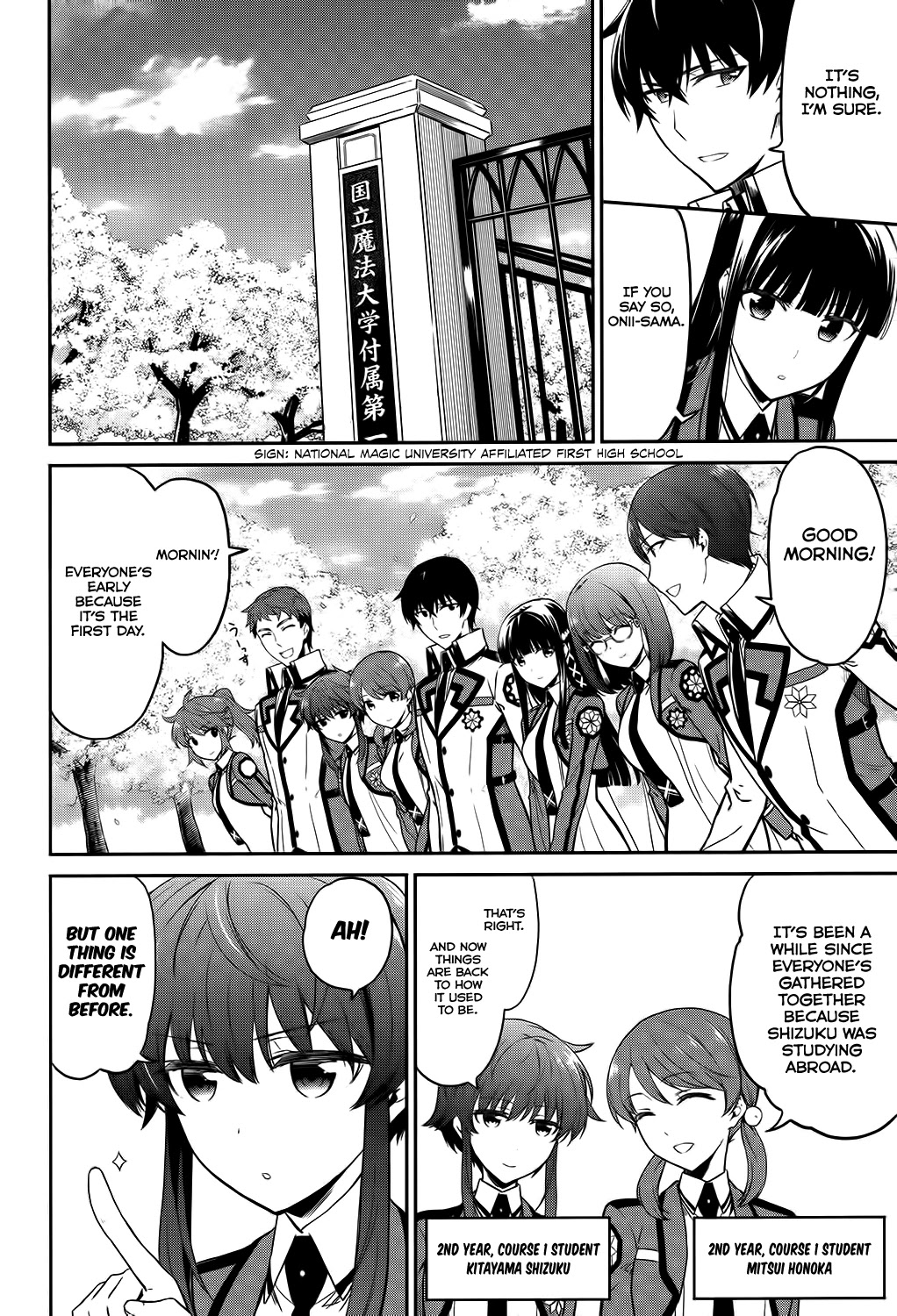 Mahouka Koukou no Rettousei - Double Seven Hen Chapter 5 page 6 - Chapter 5: New School Year