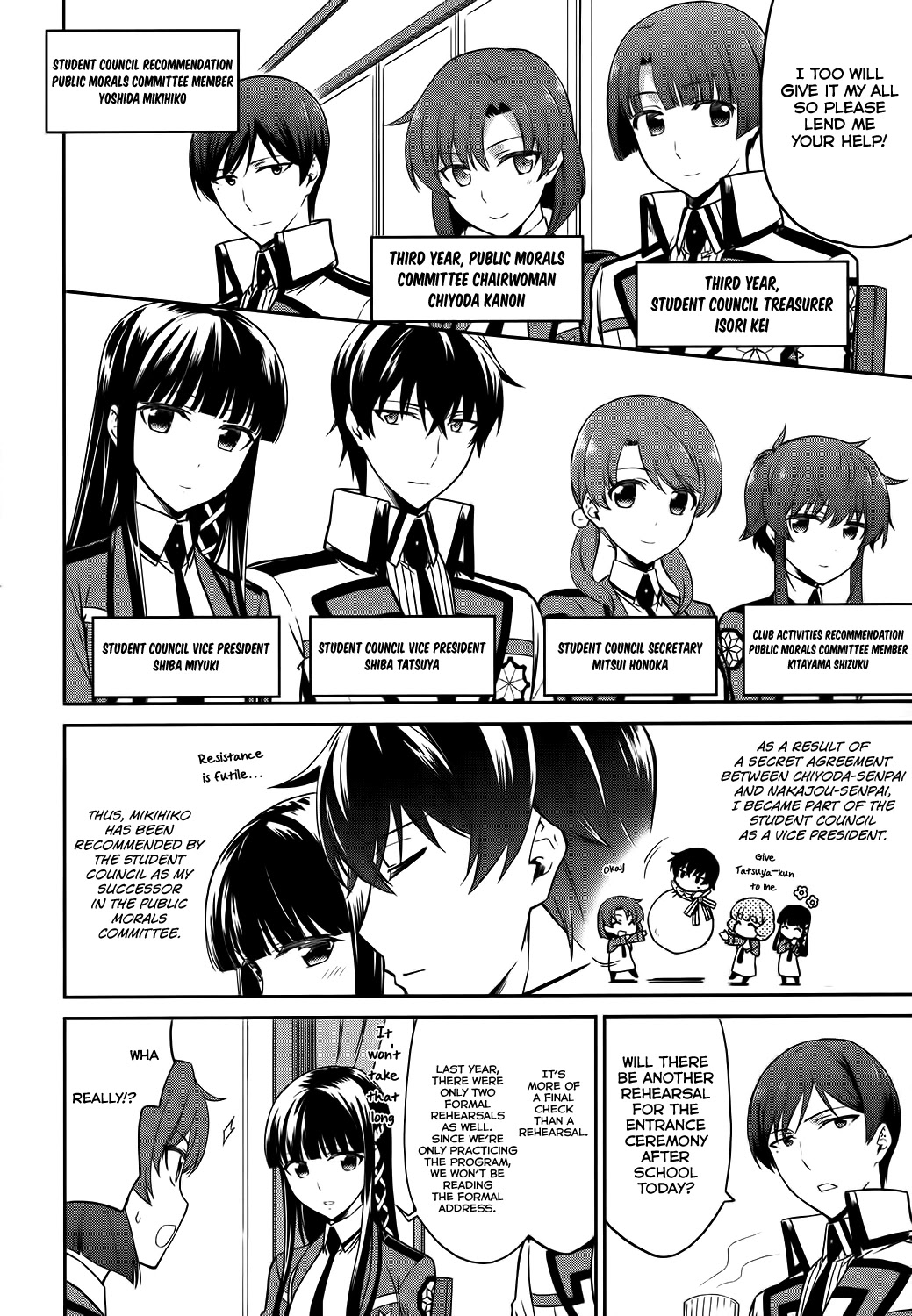 Mahouka Koukou no Rettousei - Double Seven Hen Chapter 6 page 4 - Chapter 6: Freshman Representative