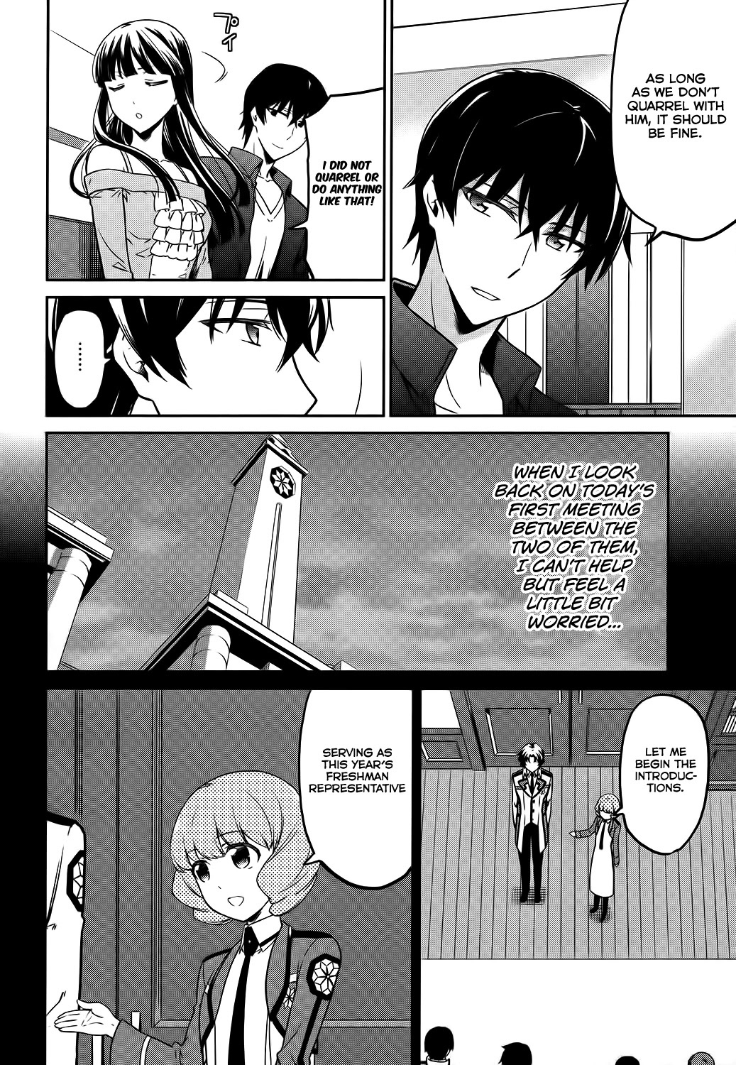 Mahouka Koukou no Rettousei - Double Seven Hen Chapter 6 page 8 - Chapter 6: Freshman Representative