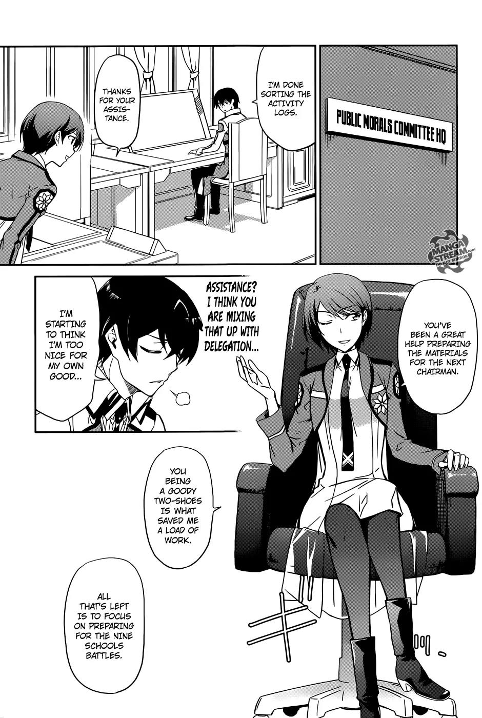 Mahouka Koukou no Rettousei - Kyuukousen Hen Chapter 1 page 11 - Chapter 1: After the Exams